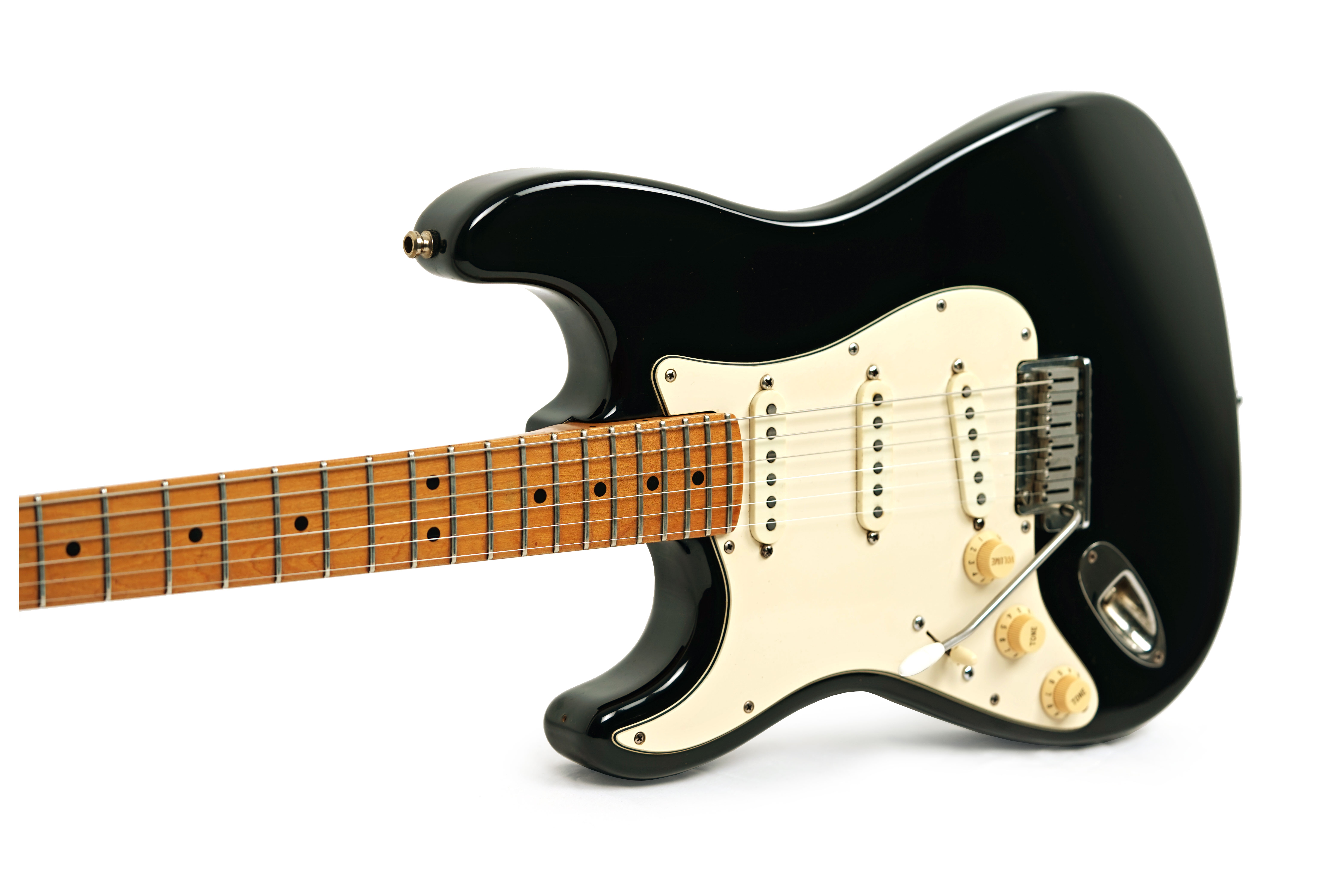 Fender 1989 American Stratocaster Black Maple Fingerboard Left Handed (Pre-Owned) #E921938