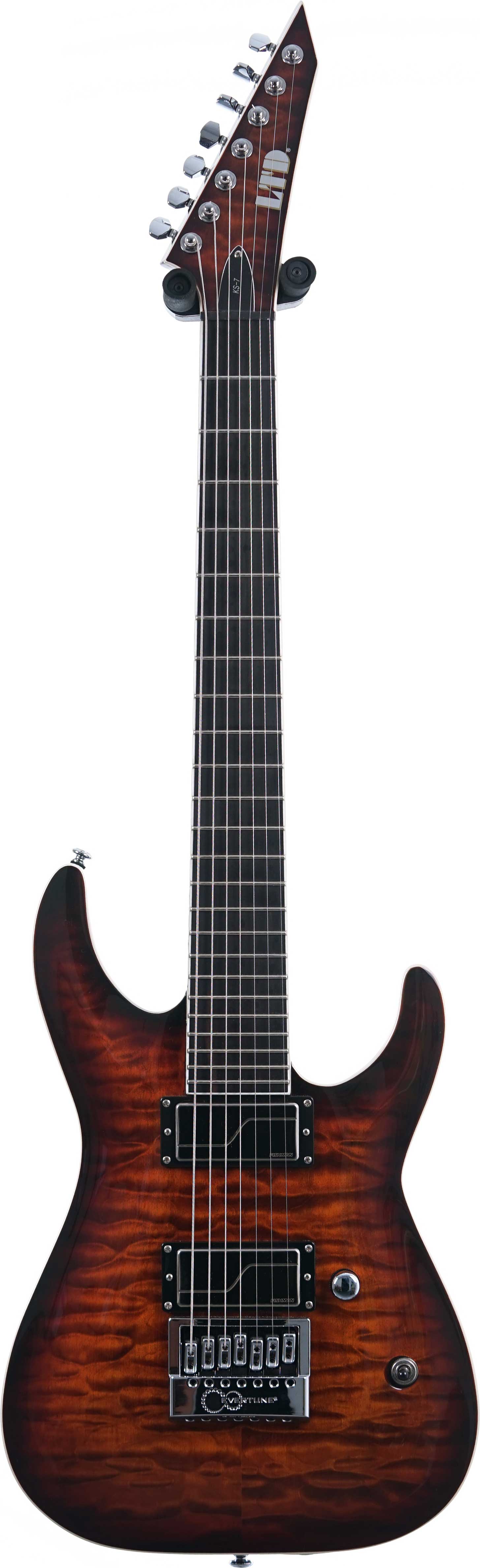 ESP LTD 2015 KS-7QM Ken Susi Signature Dark Brown Sunburst (Pre-Owned) #W15081386