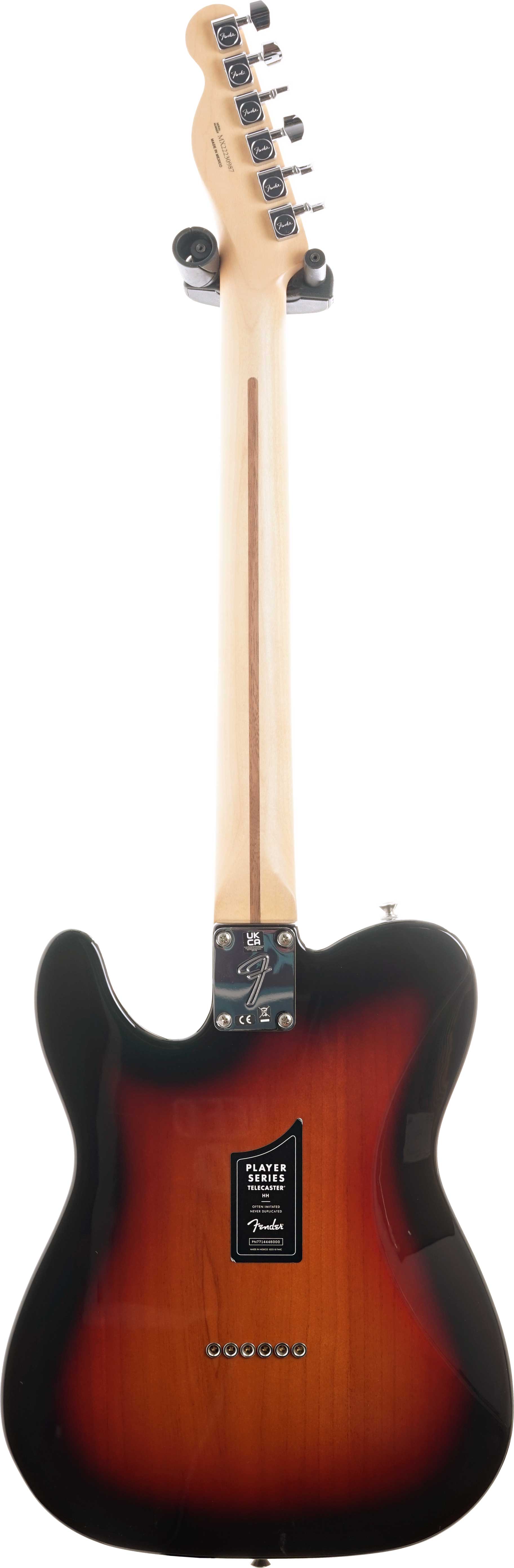 Fender 2022 Player Telecaster HH 3-Color Sunburst Pau Ferro Fingerboard (Pre-Owned) #MX22230987