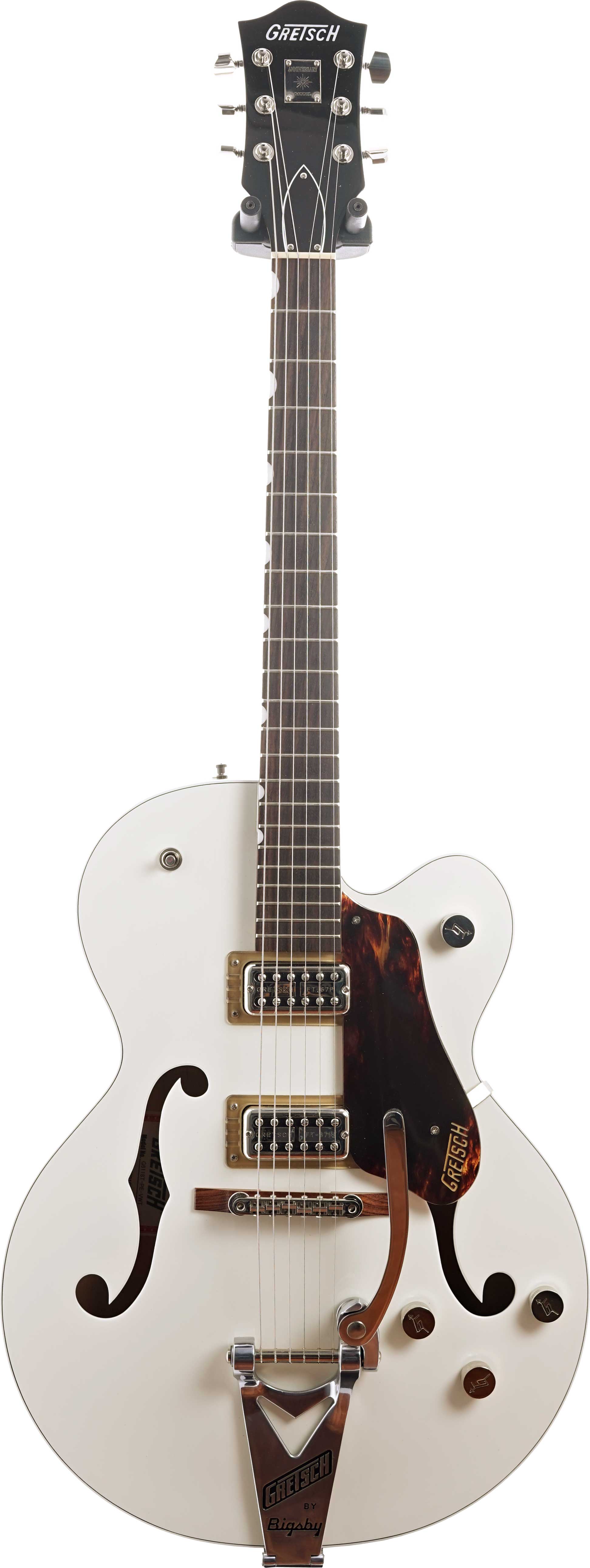 Gretsch 2022 G6118T Players Edition Anniversary Two Tone Vintage White/Walnut Satin (Pre-Owned) #JT22031002