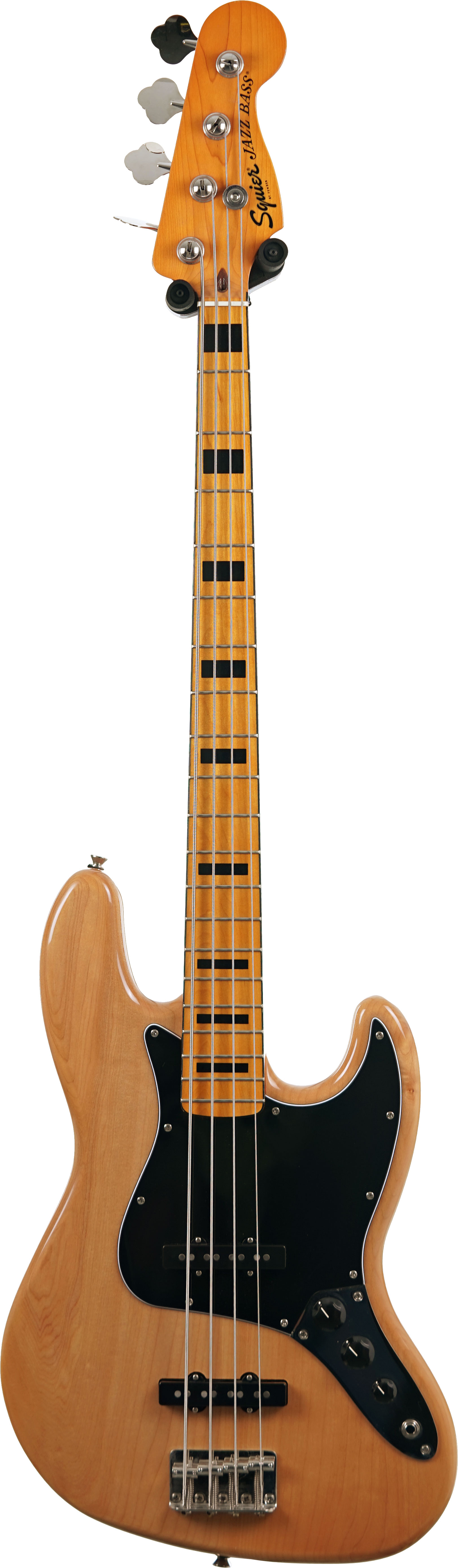 Squier 2021 Classic Vibe 70s Jazz Bass Natural Maple Fingerboard (Pre-Owned) #ICSB21032698