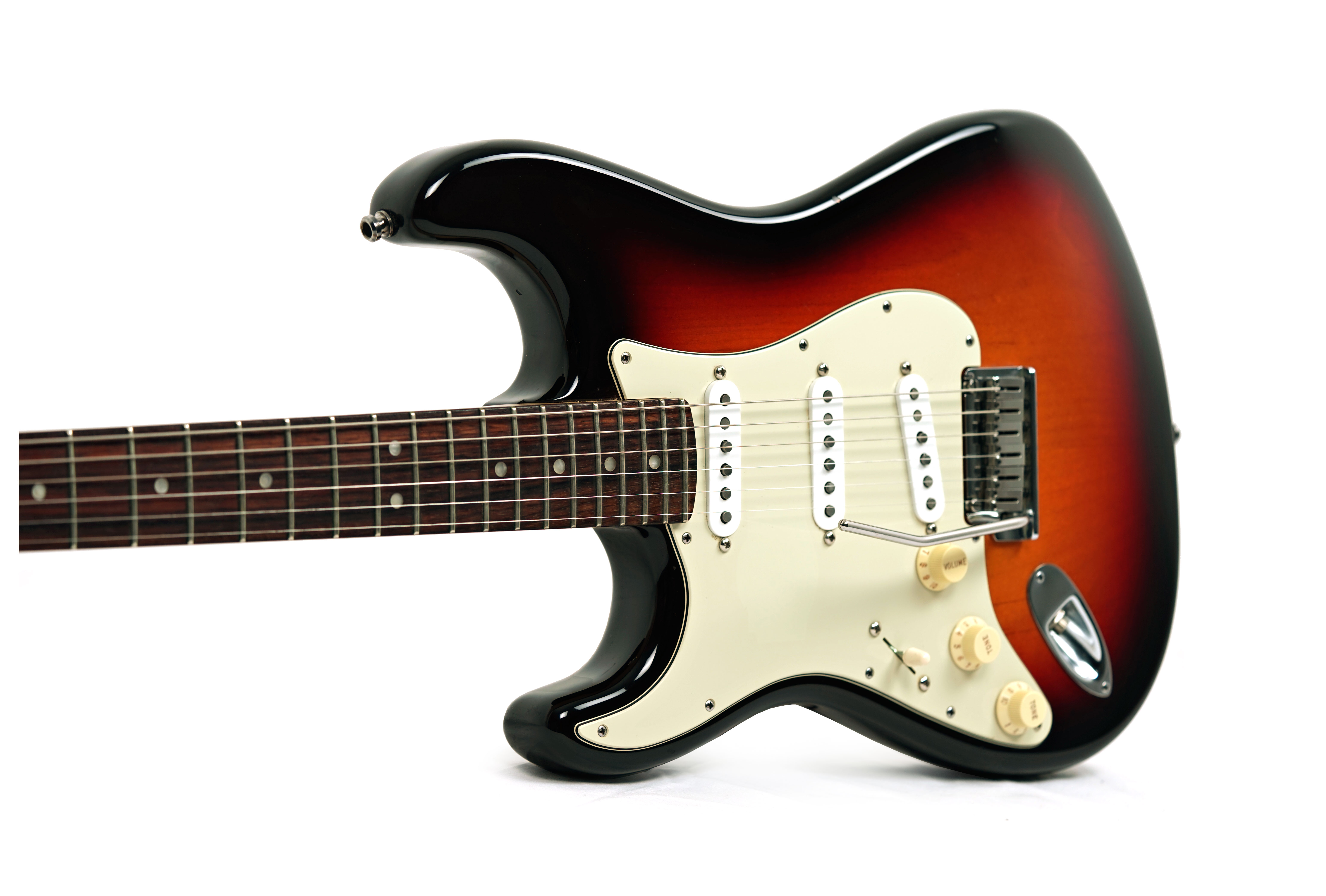 Fender 2011 American Deluxe Stratocaster Left Handed Rosewood Fingerboard 3 Tone Sunburst (Pre-Owned) #US11135694
