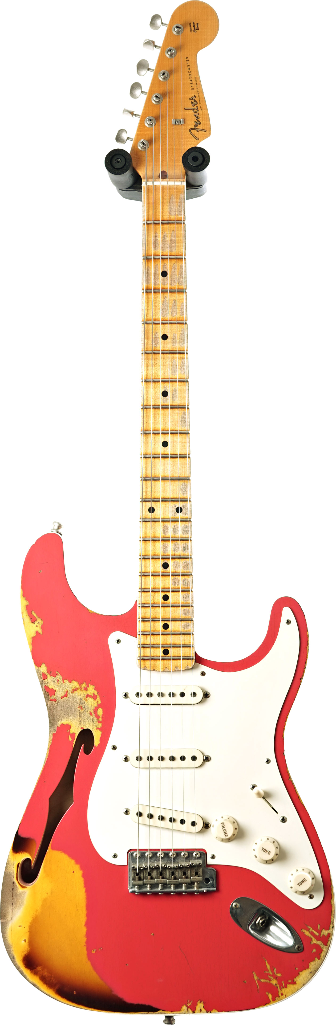 Fender Custom Shop 2018 56 Thinline Stratocaster NAMM Special Red Over Sunburst (Pre-Owned) #CZ538635