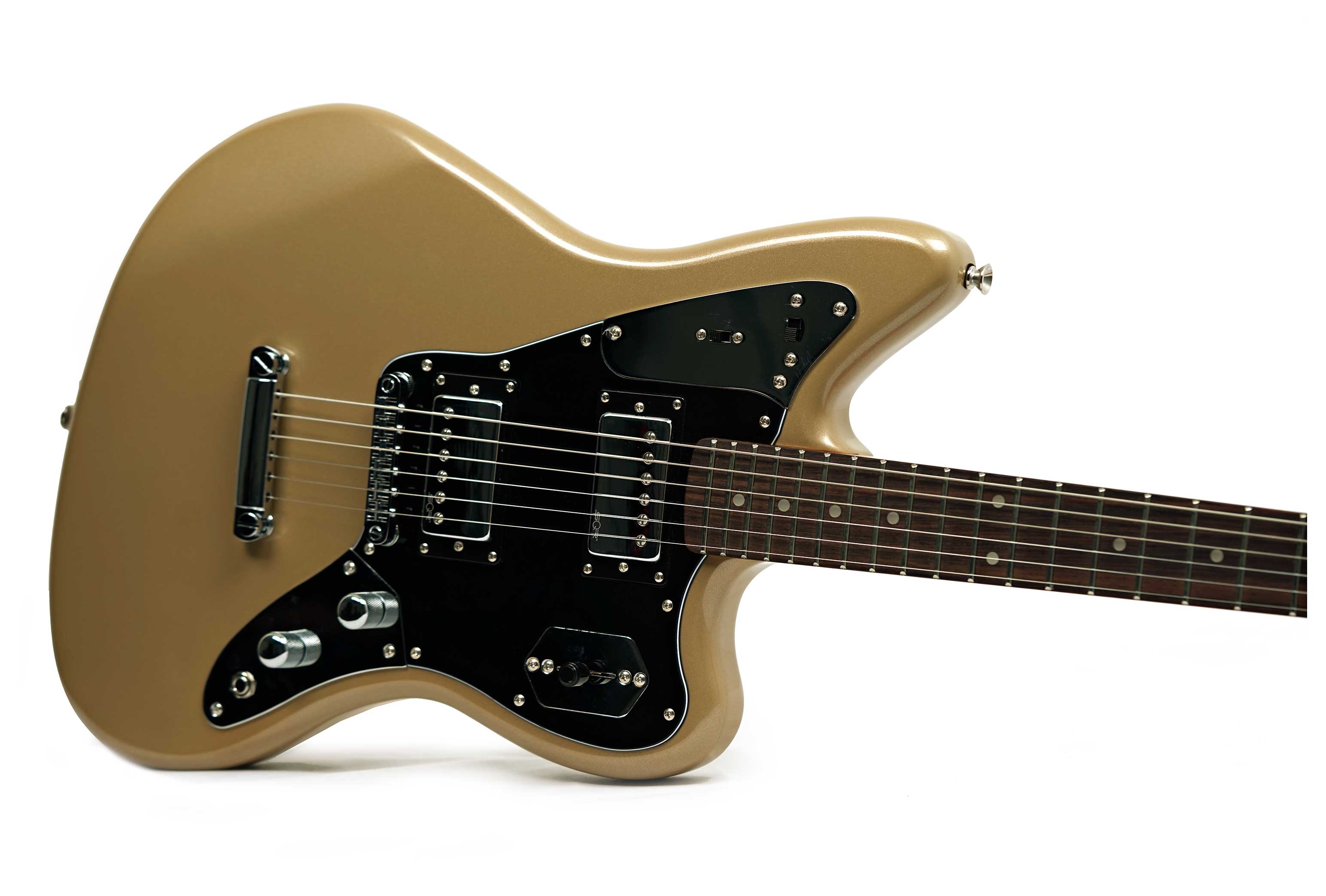 Squier 2021 Contemporary Jaguar HH Shoreline Gold (Pre-Owned) #CMCL21010850