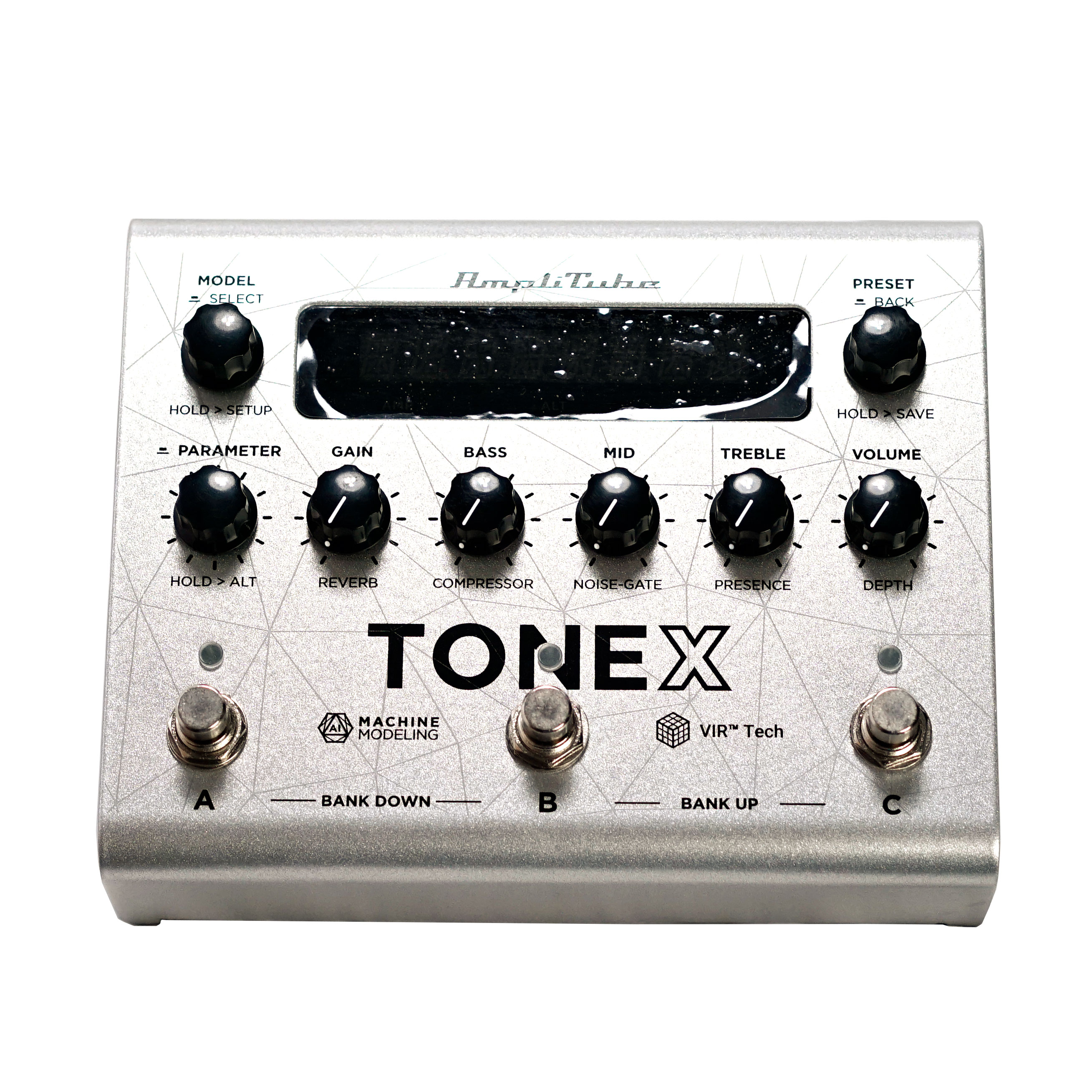 IK Multimedia Amplitube ToneX Guitar Amp Pedal Limited Edition Silver (Pre-Owned) #01291000010700176
