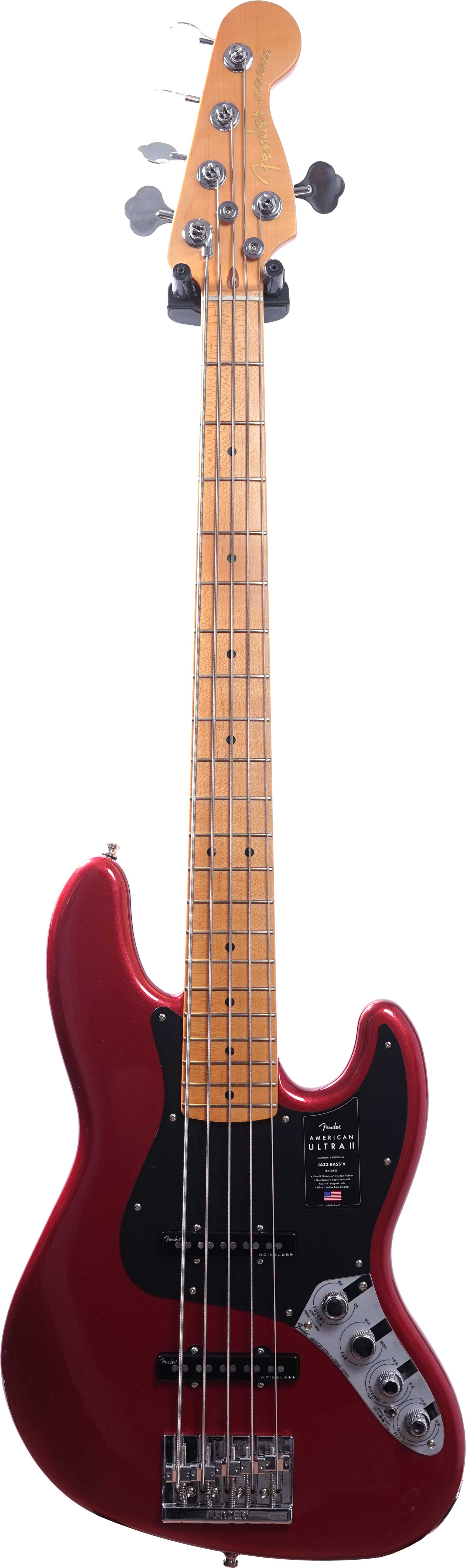 Fender American Ultra II Jazz Bass V Maple Fingerboard Sinister Red (Pre-Owned) #US25007310