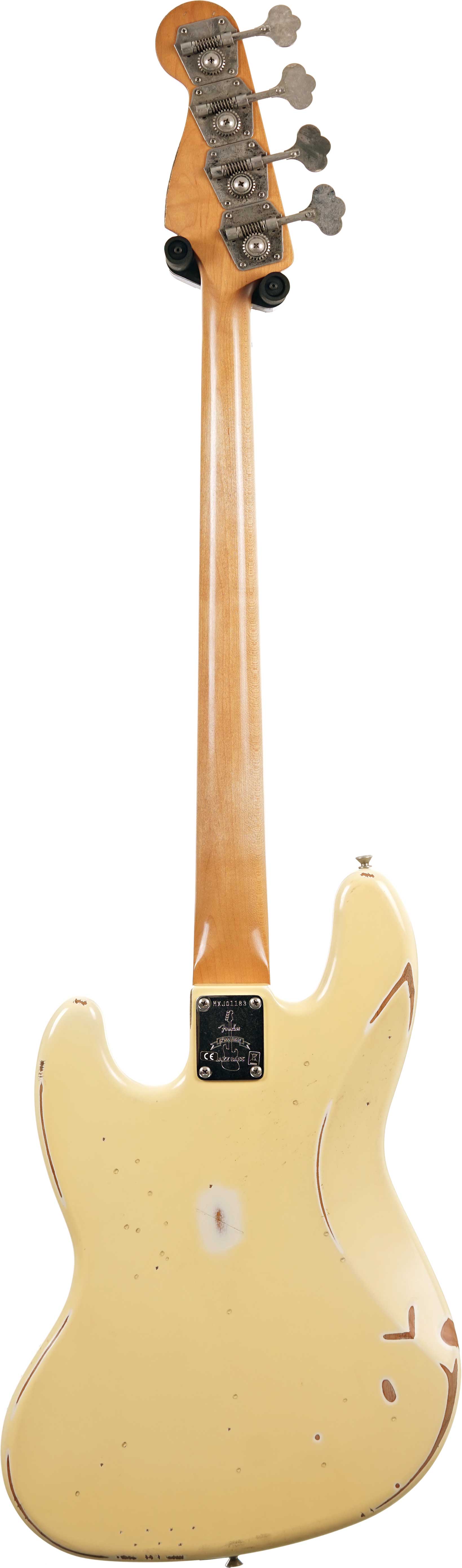 Fender Vintera 60th Anniversary Road Worn 60s Jazz Bass Olympic White Pau Ferro Fingerboard (Pre-Owned) #MXJ01183