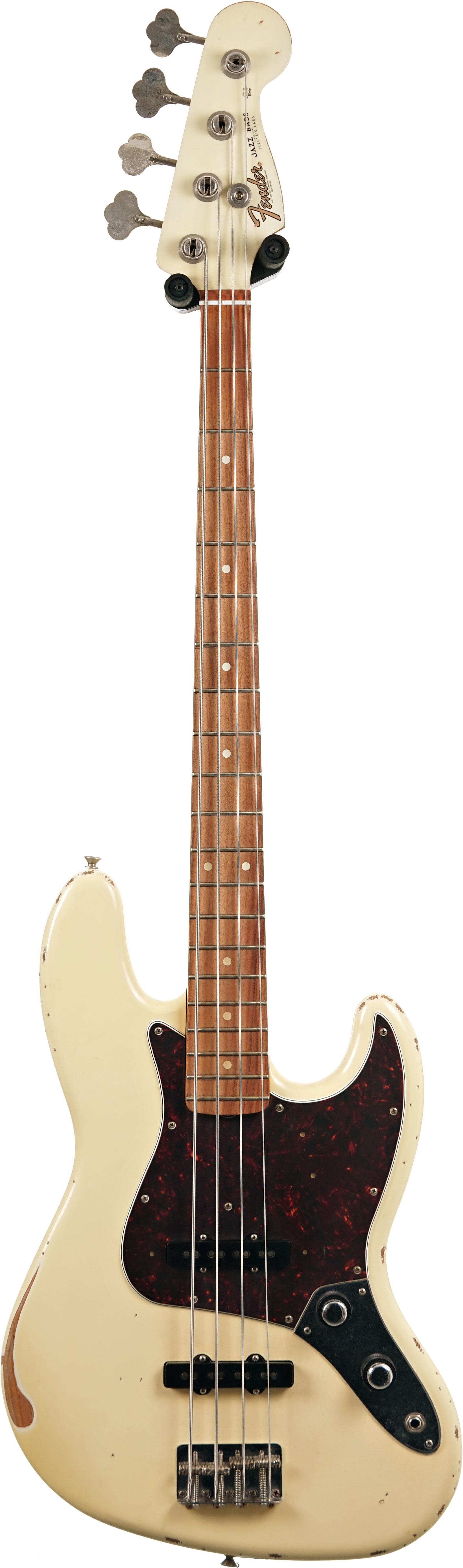 Fender Vintera 60th Anniversary Road Worn 60s Jazz Bass Olympic White Pau Ferro Fingerboard (Pre-Owned) #MXJ01183