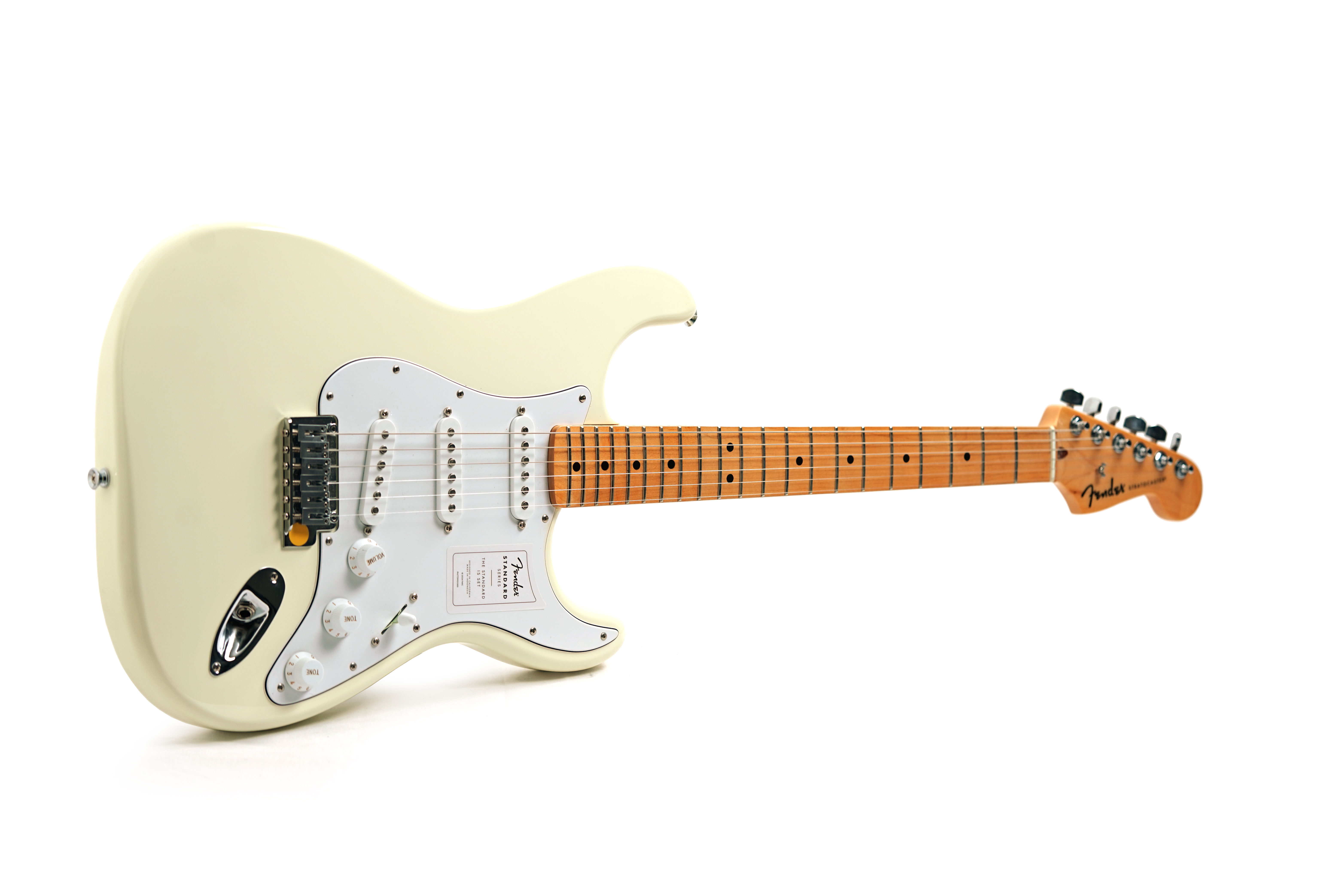 Fender Standard Stratocaster Olympic White Maple Fingerboard (Pre-Owned) #ICF25027646