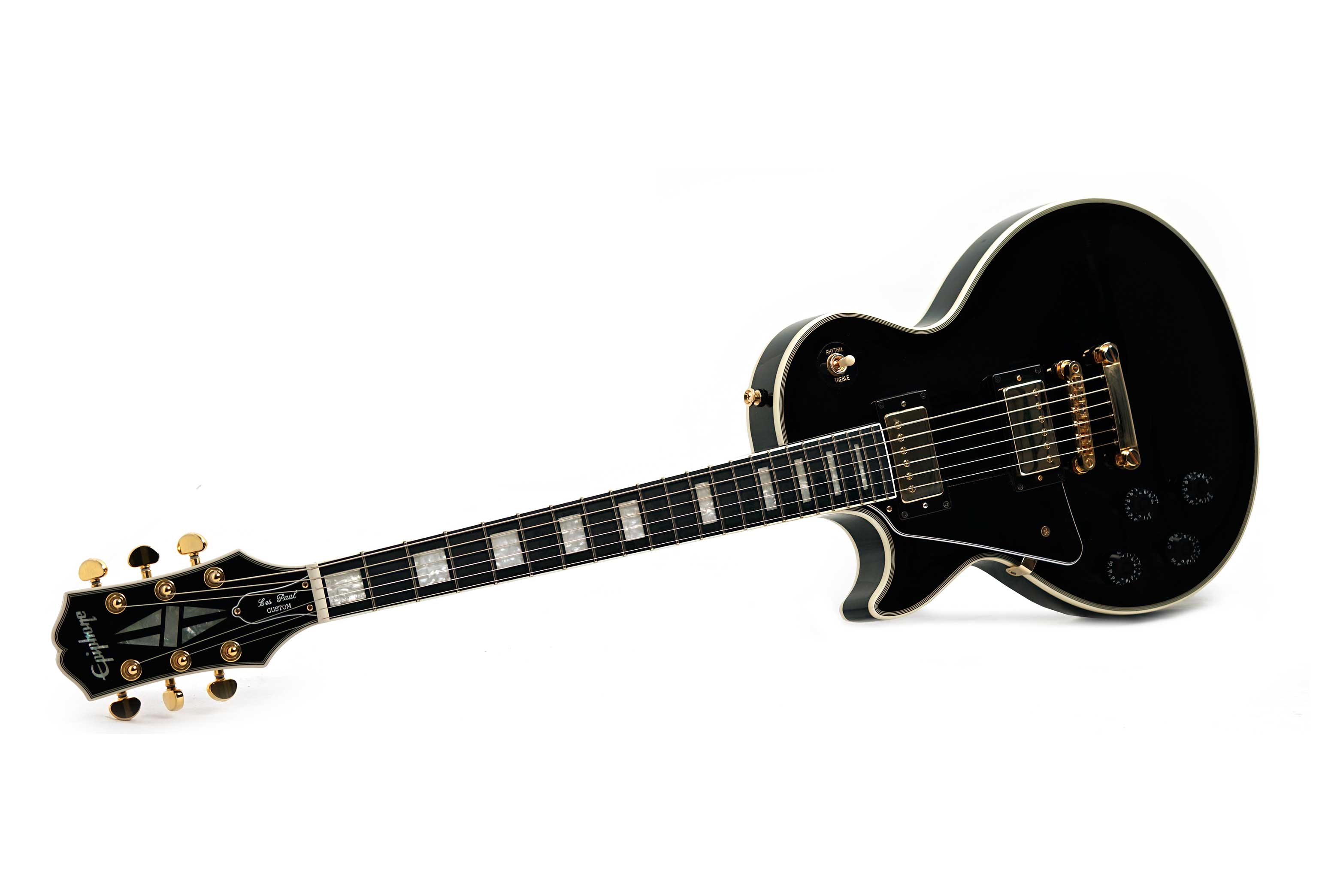 Epiphone 2024 Inspired by Gibson Les Paul Custom Ebony Left Handed (Pre-Owned) #24101530783