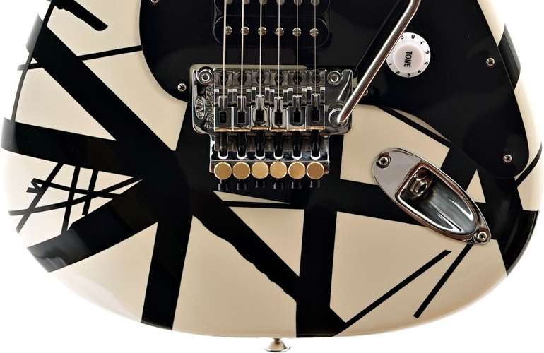 EVH Striped Series White with Black Stripes (Pre-Owned) #EVH2110580 EVH Striped Series White with Black Stripes (Pre-Owned) #EVH2110580