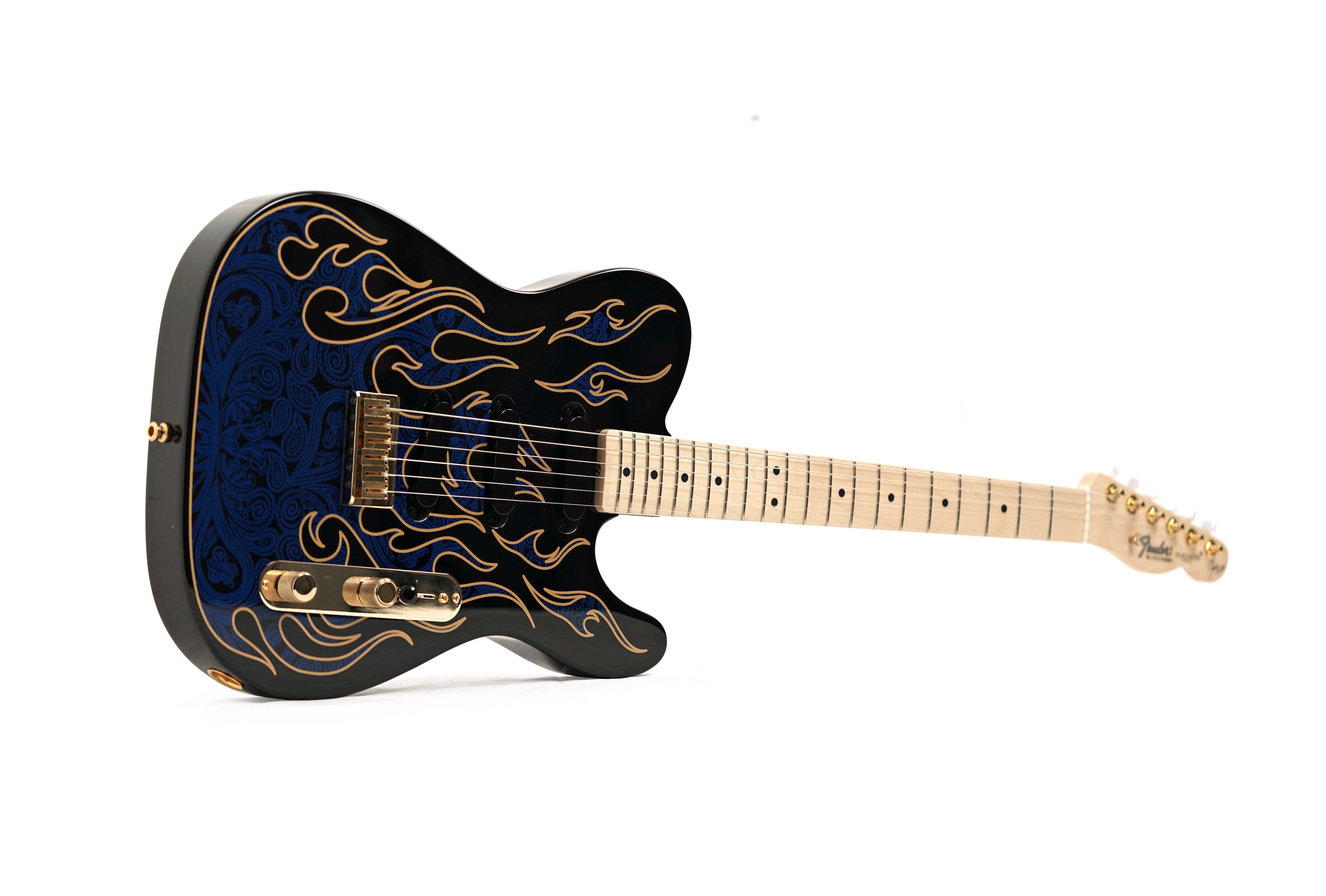 Fender James Burton Telecaster Blue Paisley Flames #US22183865