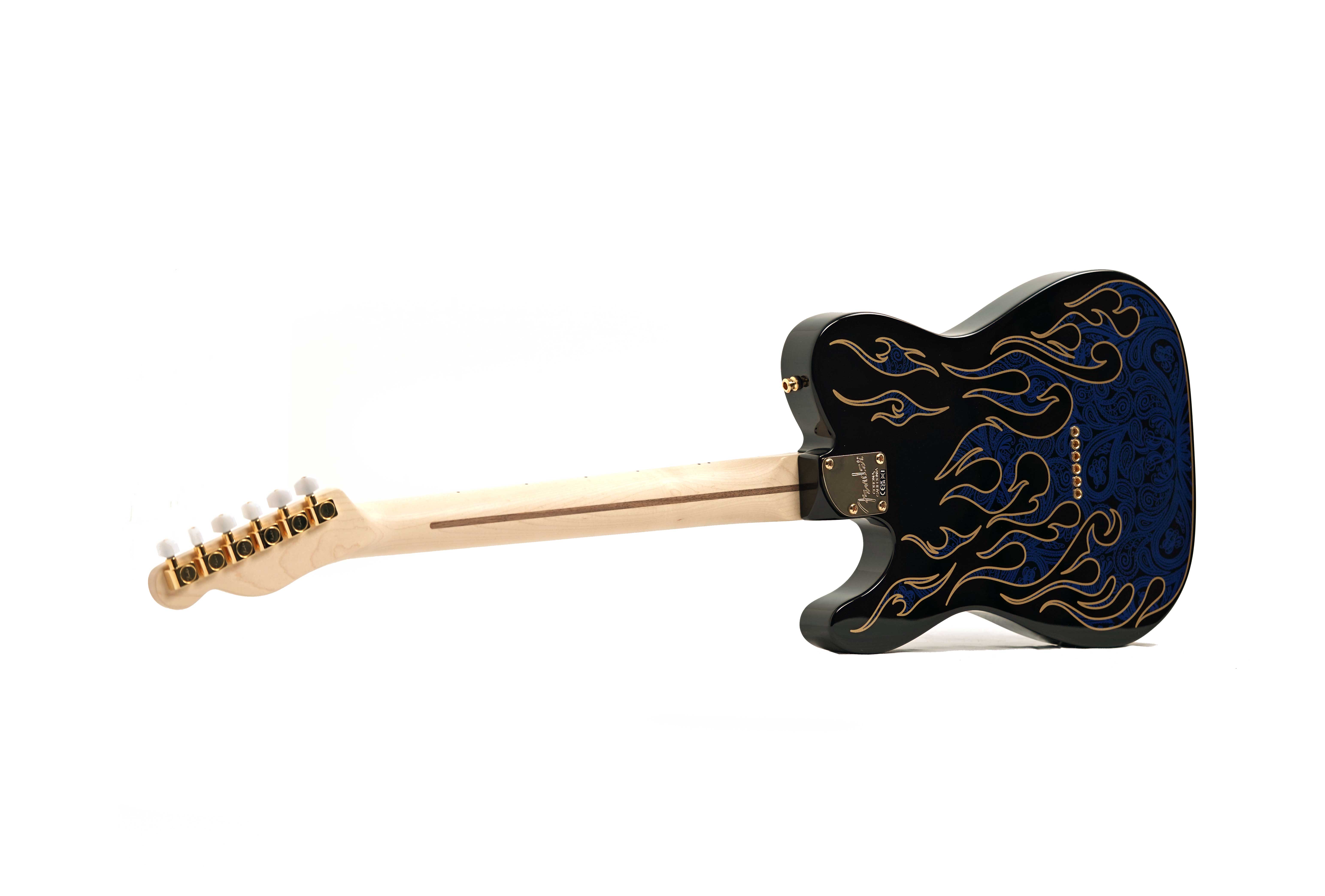 Fender James Burton Telecaster Blue Paisley Flames #US22183865