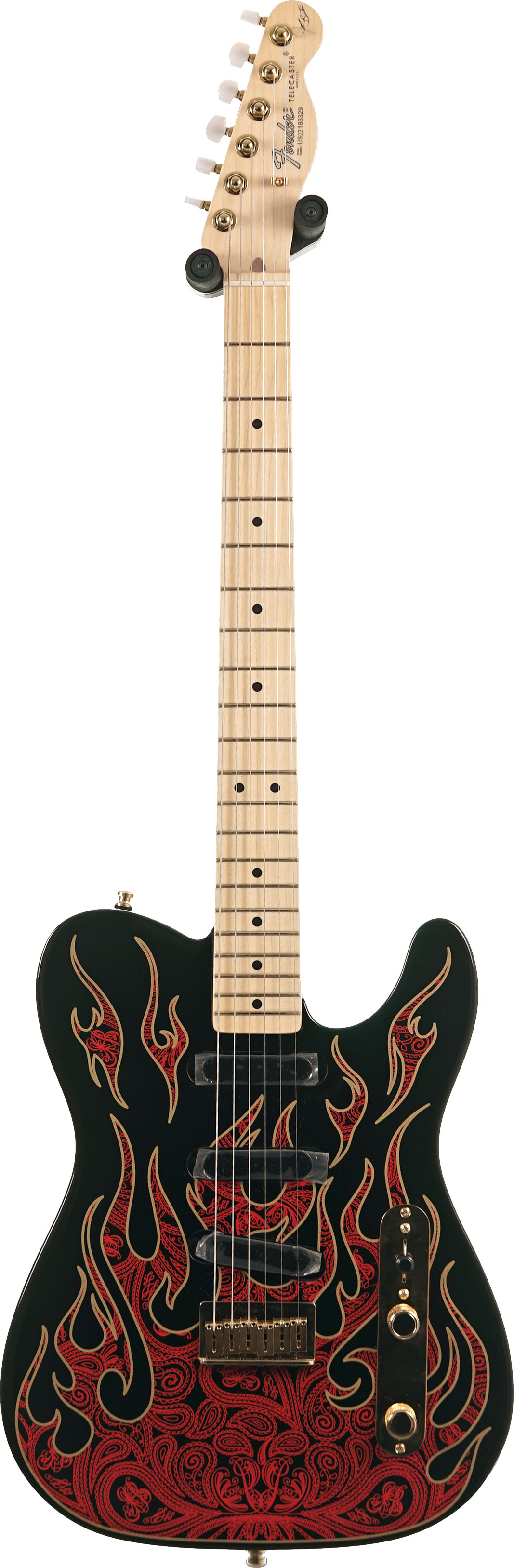 Fender James Burton Telecaster Red Paisley Flames #US22183329