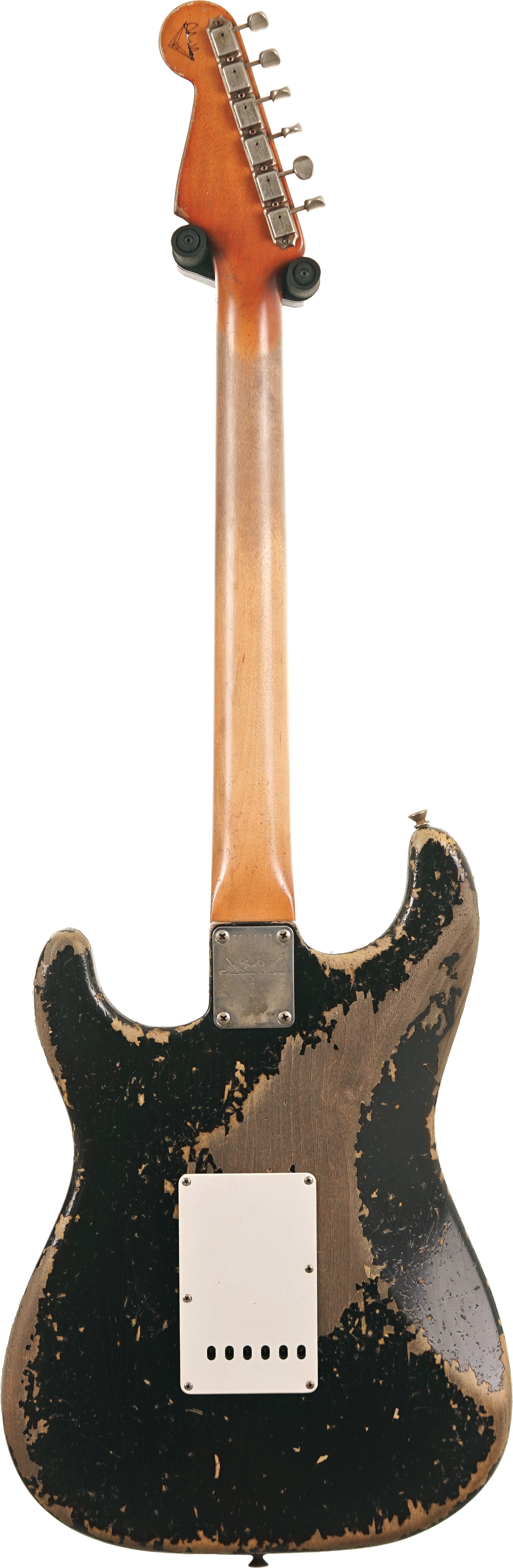 Fender Custom Shop 1961 Stratocaster Heavy Relic Black over 3 Tone Sunburst Rosewood Fingerboard Masterbuilt by Dale Wilson #CZ587143