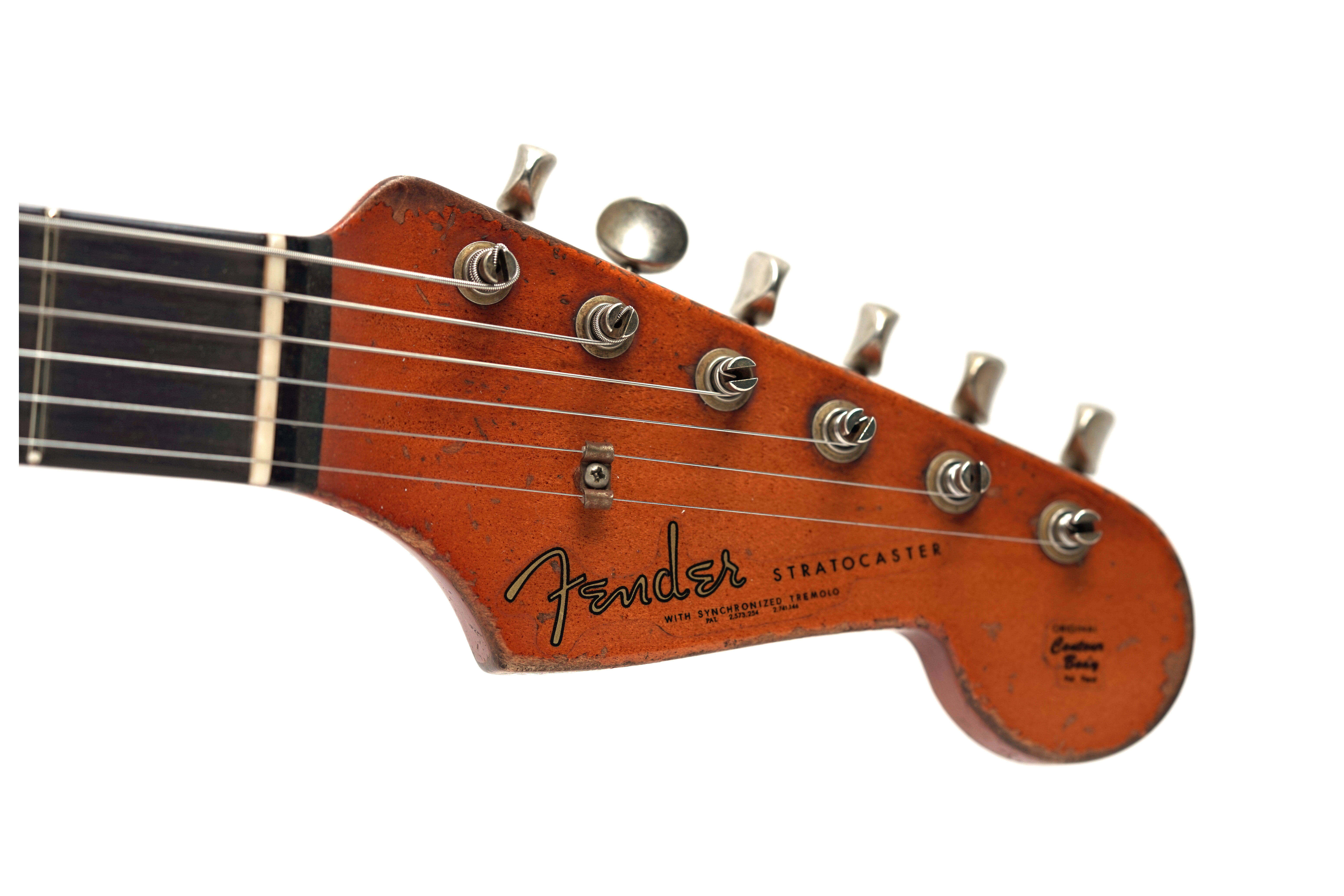 Fender Custom Shop 1961 Stratocaster Heavy Relic Black over 3 Tone Sunburst Rosewood Fingerboard Masterbuilt by Dale Wilson #CZ587143