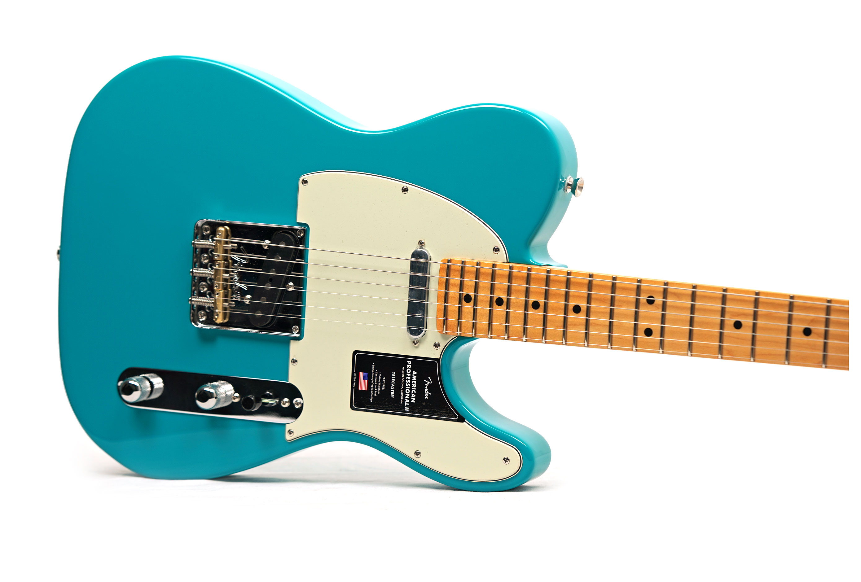 Fender American Professional II Telecaster Miami Blue Maple Fingerboard #US25107027