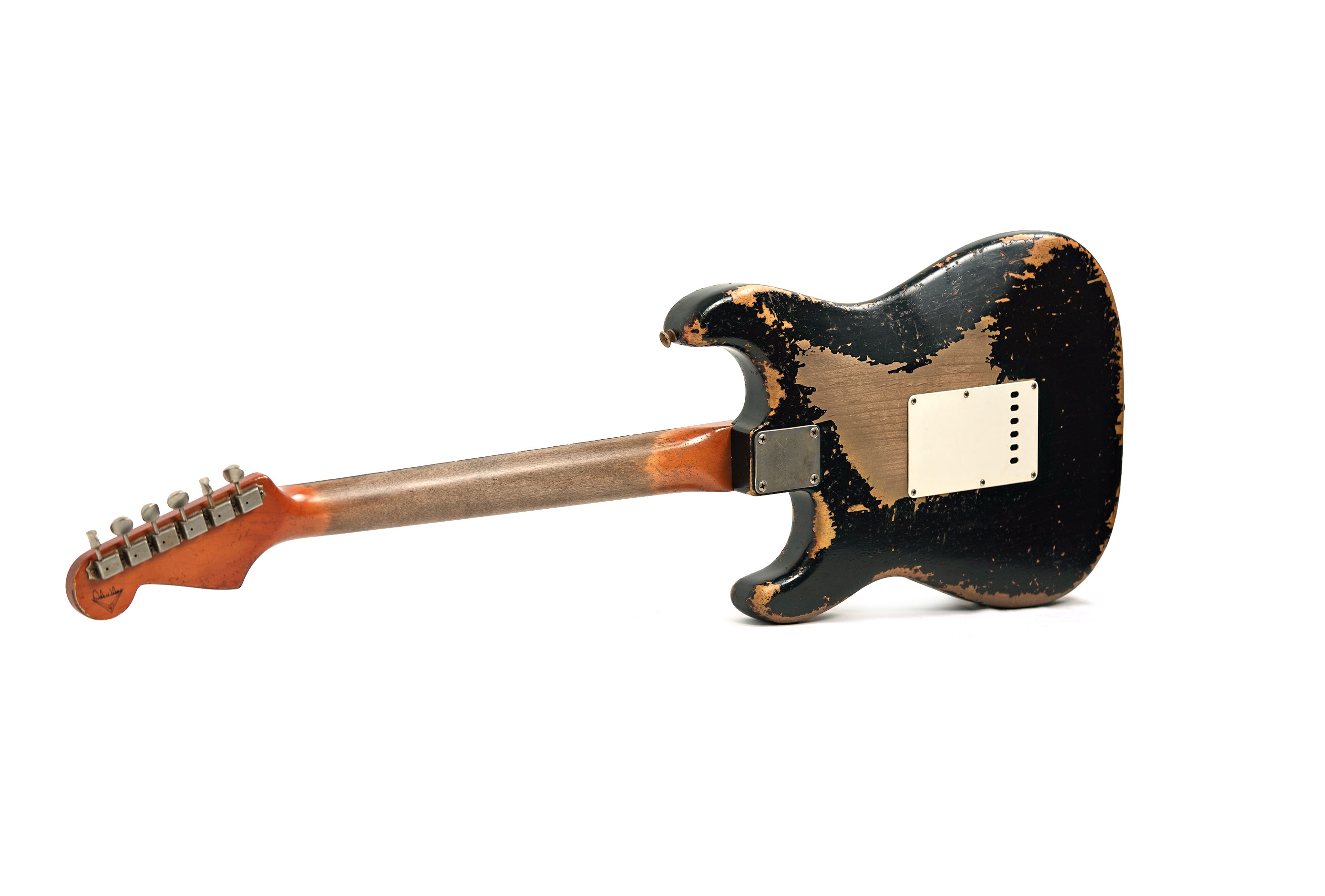 Fender Custom Shop 61 Stratocaster Heavy Relic Black over 3 Tone Sunburst Masterbuilt by Dale Wilson #CZ587144
