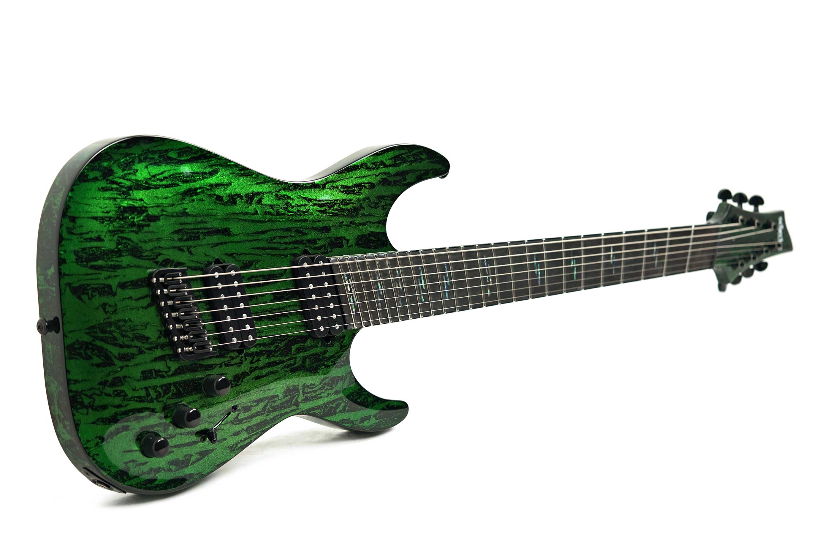 Schecter C-7 MS Silver Mountain Toxic Venom #W22120412