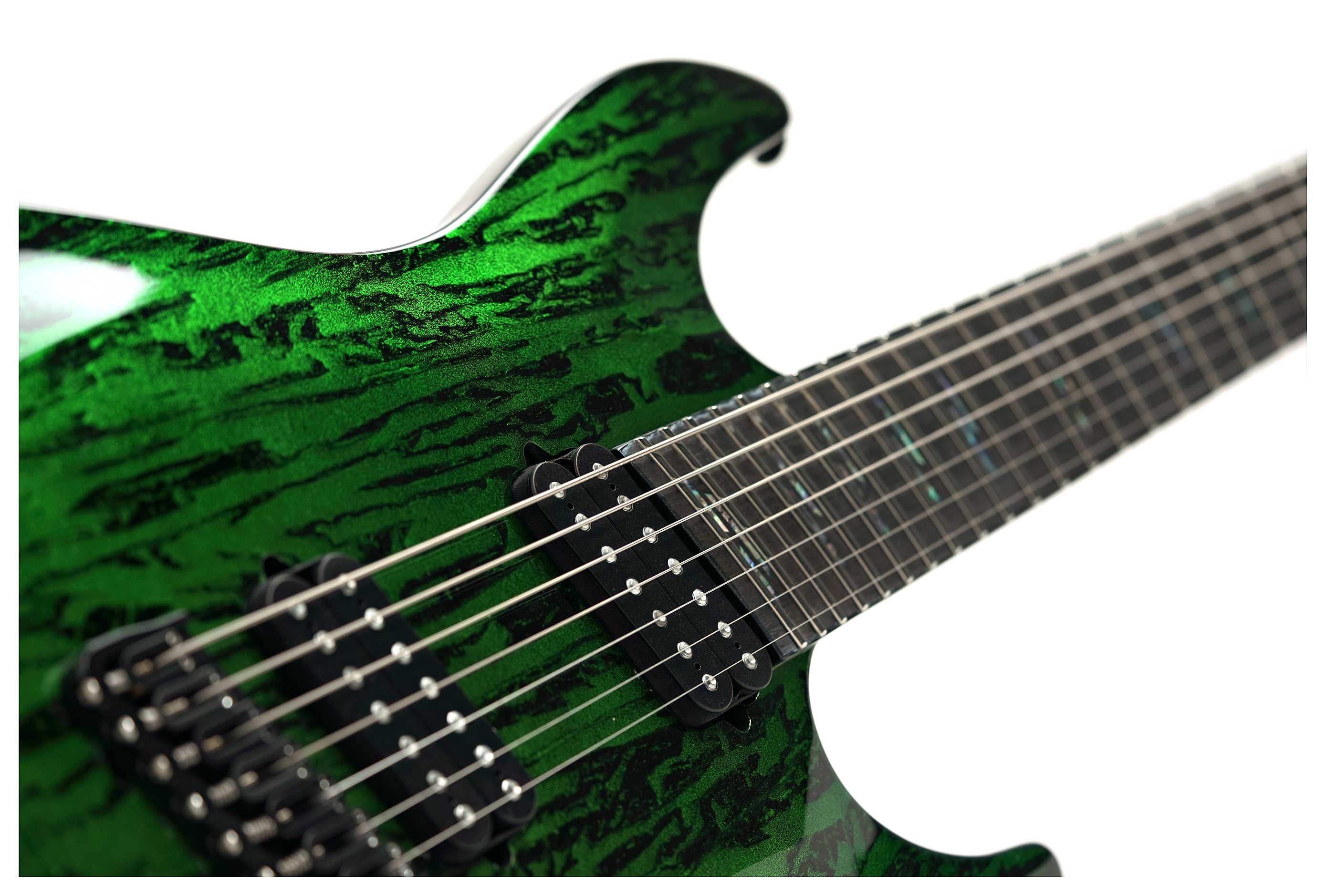 Schecter C-7 MS Silver Mountain Toxic Venom #W22120412