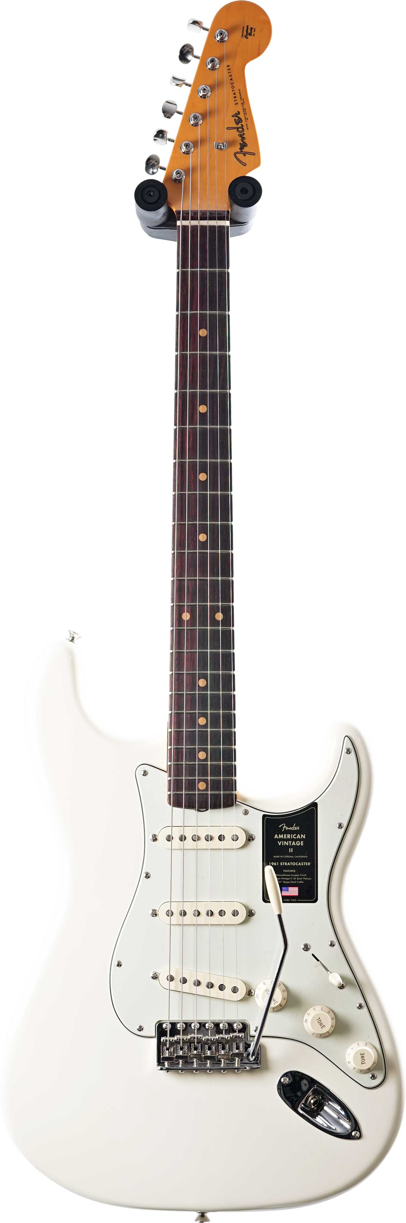 Fender American Vintage II 1961 Stratocaster Rosewood Fingerboard Olympic White #v2560214
