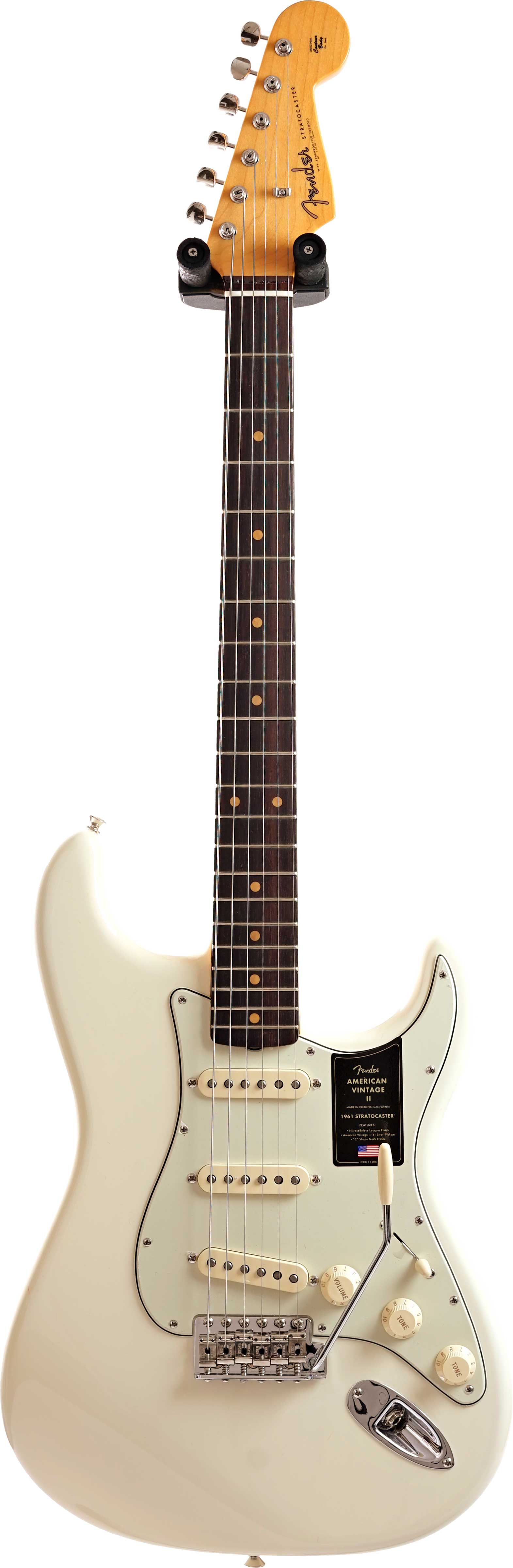 Fender American Vintage II 1961 Stratocaster Rosewood Fingerboard Olympic White #V234044