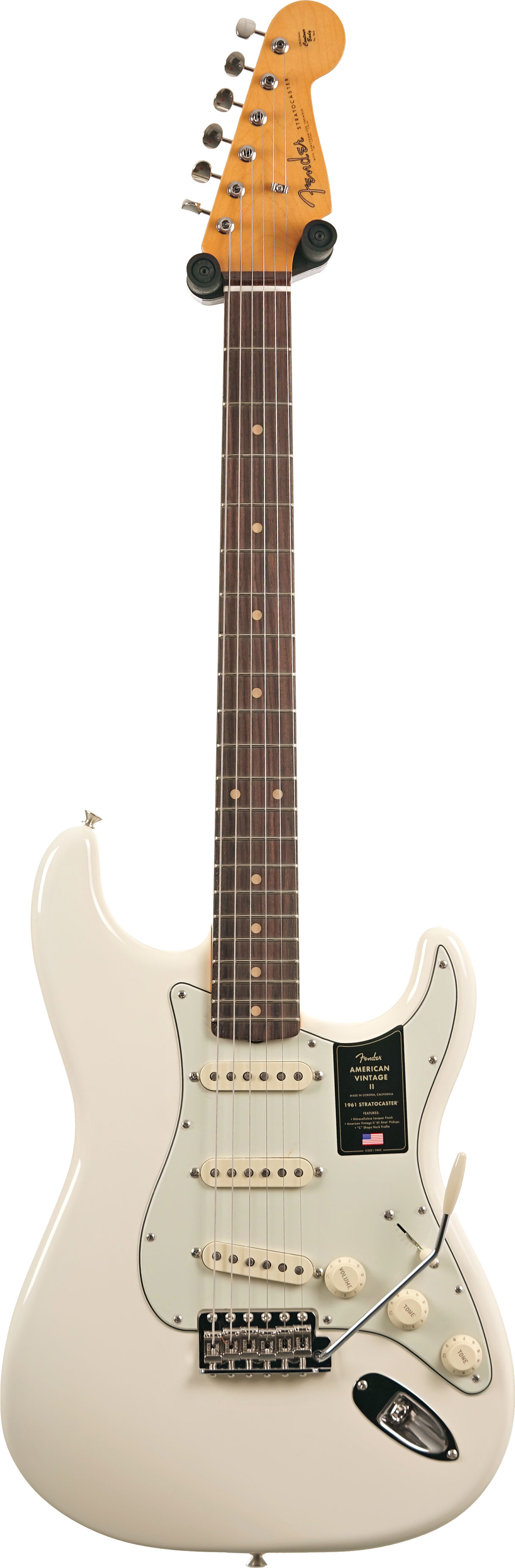 Fender American Vintage II 1961 Stratocaster Rosewood Fingerboard Olympic White #V25582