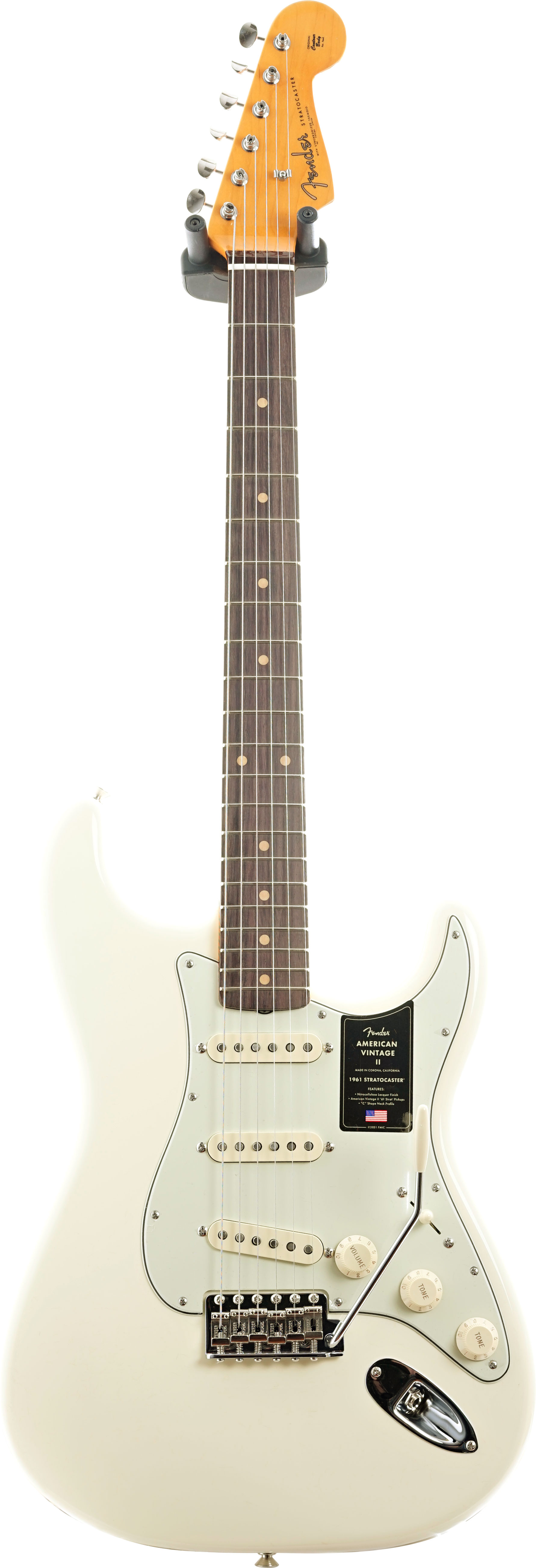 Fender American Vintage II 1961 Stratocaster Rosewood Fingerboard Olympic White #V25573
