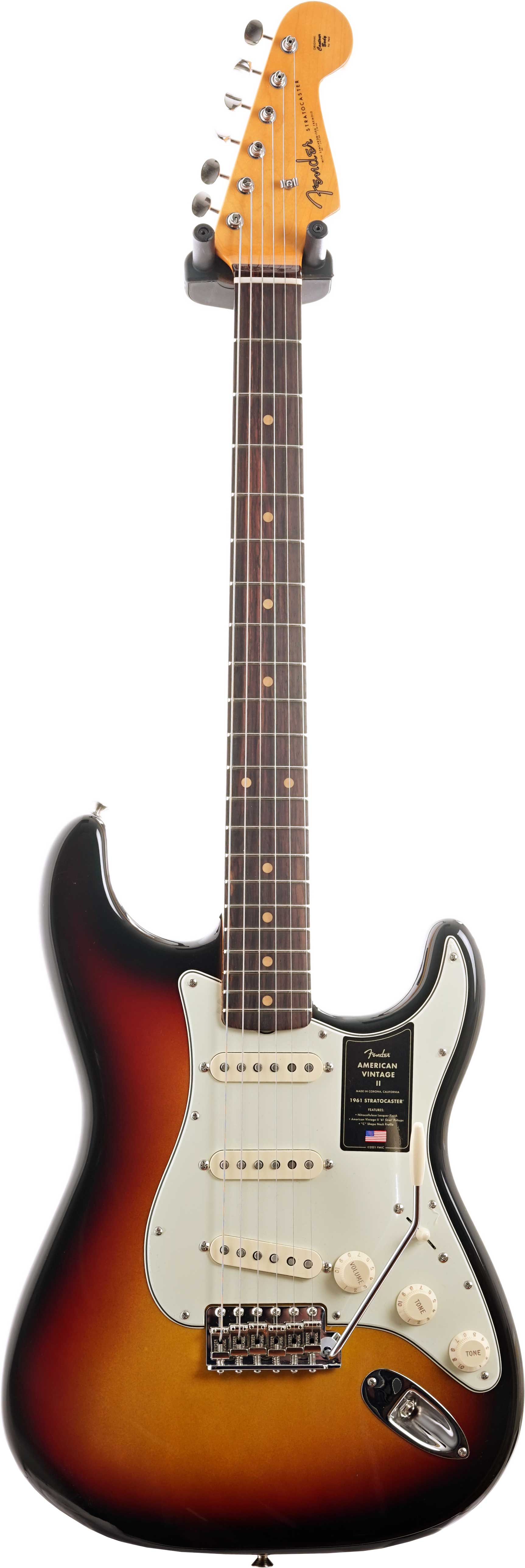 Fender American Vintage II 1961 Stratocaster Rosewood Fingerboard 3 Colour Sunburst #V2557556