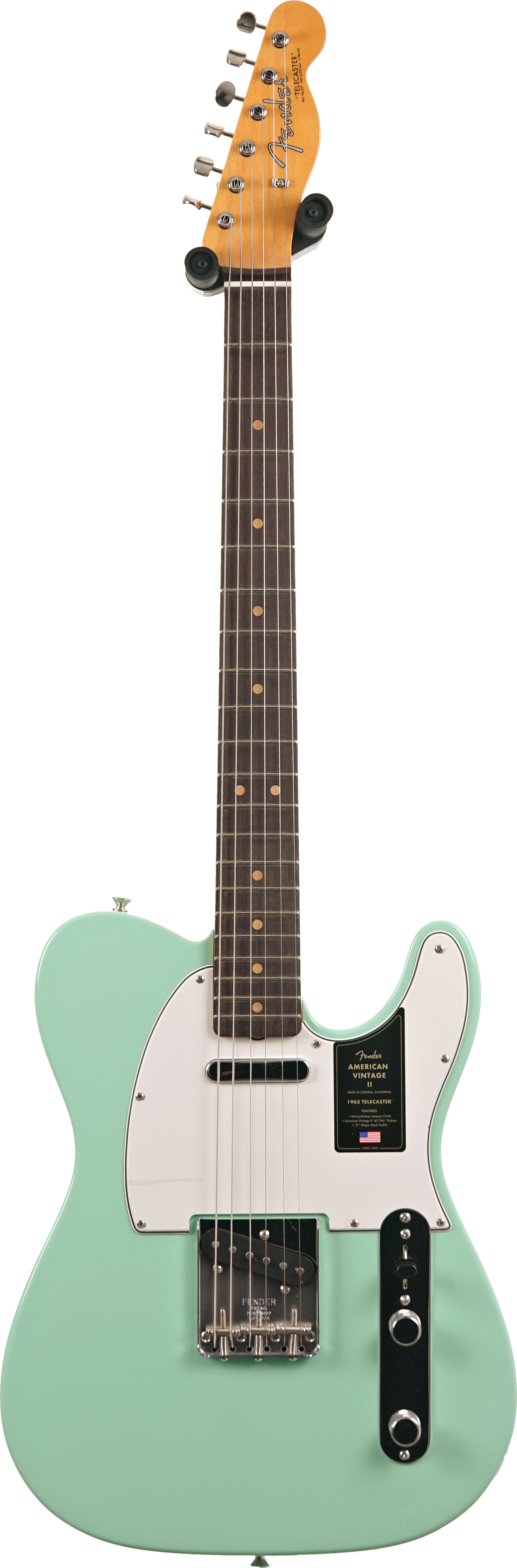 Fender American Vintage II 1963 Telecaster Rosewood Fingerboard Surf Green #V2554781