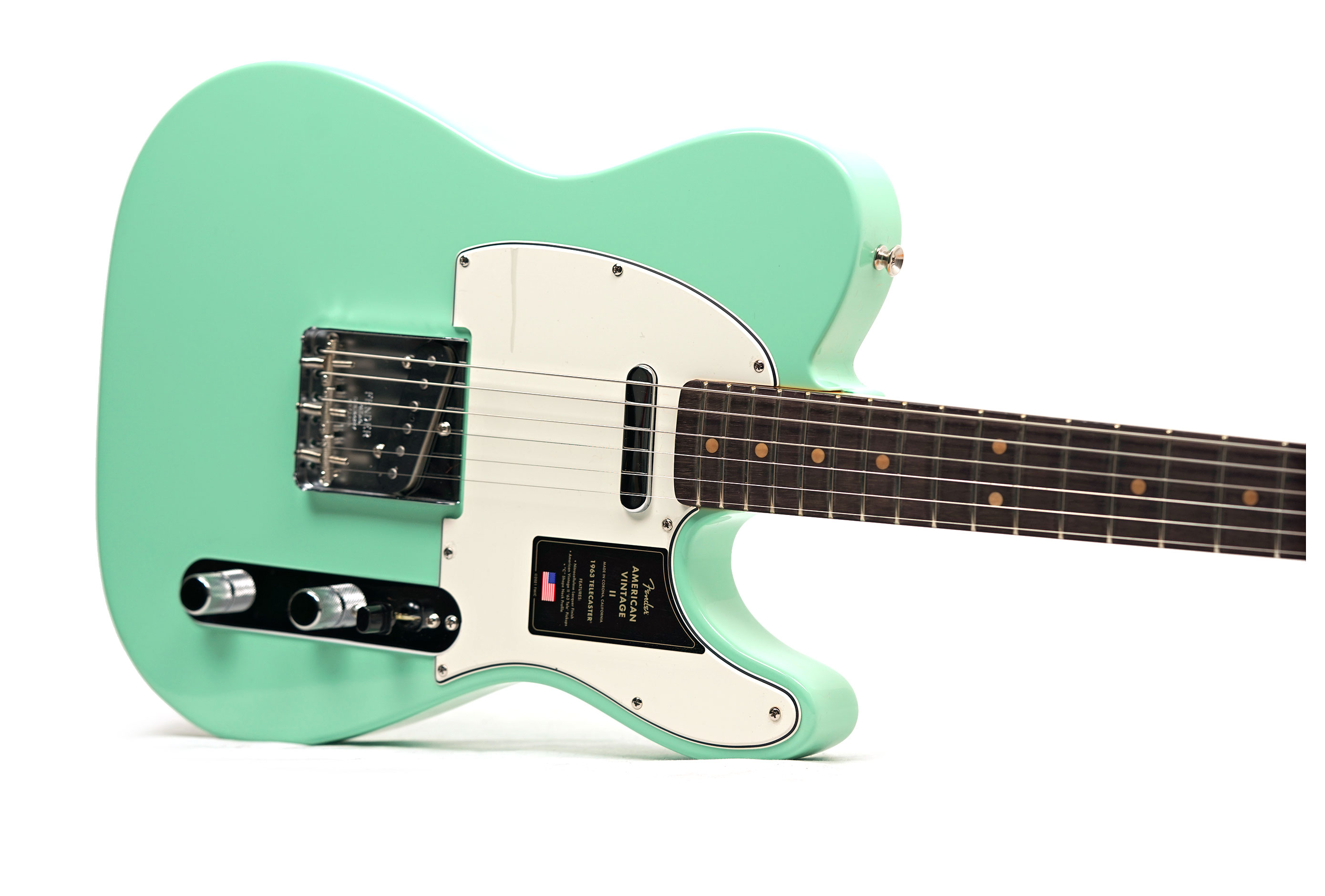 Fender American Vintage II 1963 Telecaster Rosewood Fingerboard Surf Green #V2554781