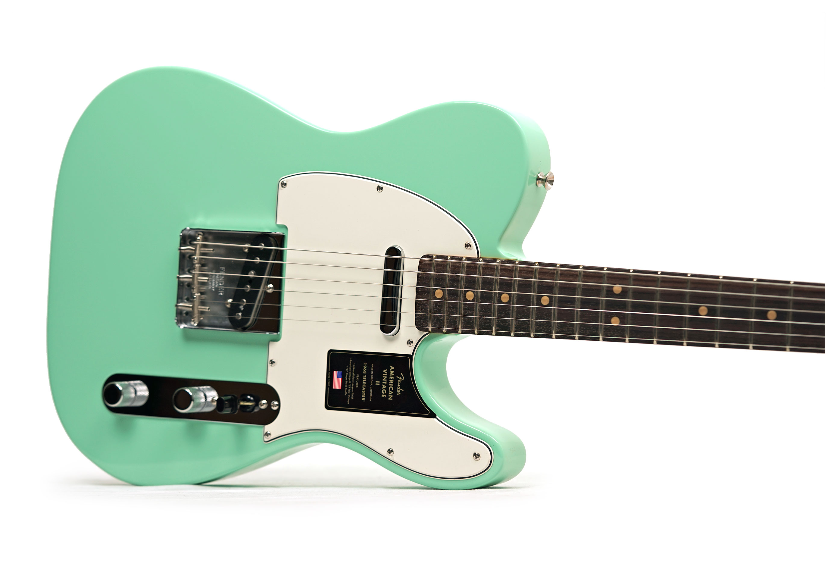 Fender American Vintage II 1963 Telecaster Rosewood Fingerboard Surf Green #V2664693