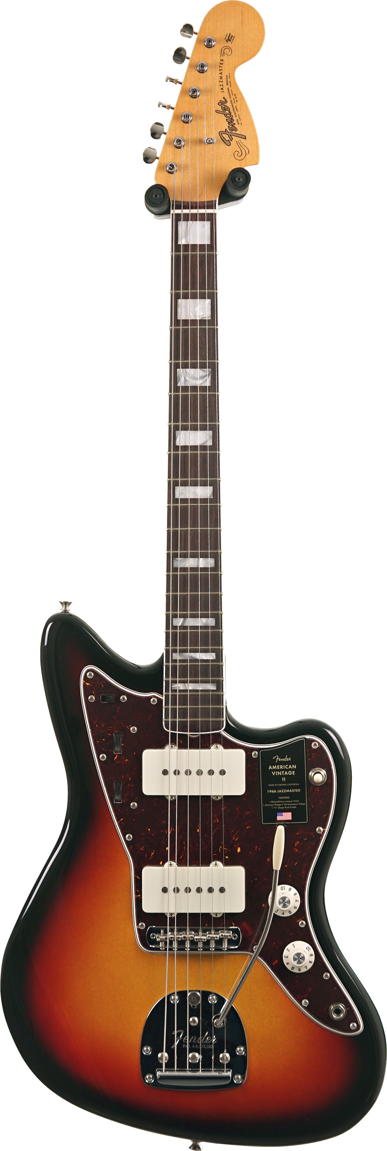 Fender American Vintage II 1966 Jazzmaster Rosewood Fingerboard 3 Colour Sunburst #V2554114