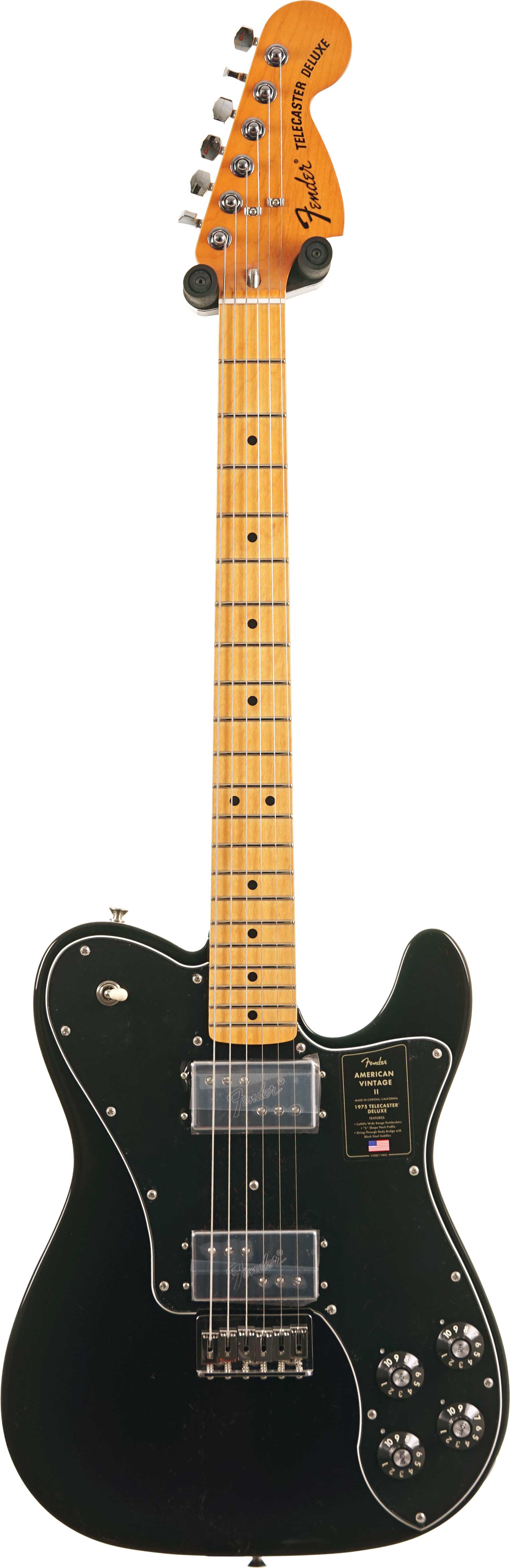 Fender American Vintage II 1975 Telecaster Deluxe Black Maple Fingerboard #V17943