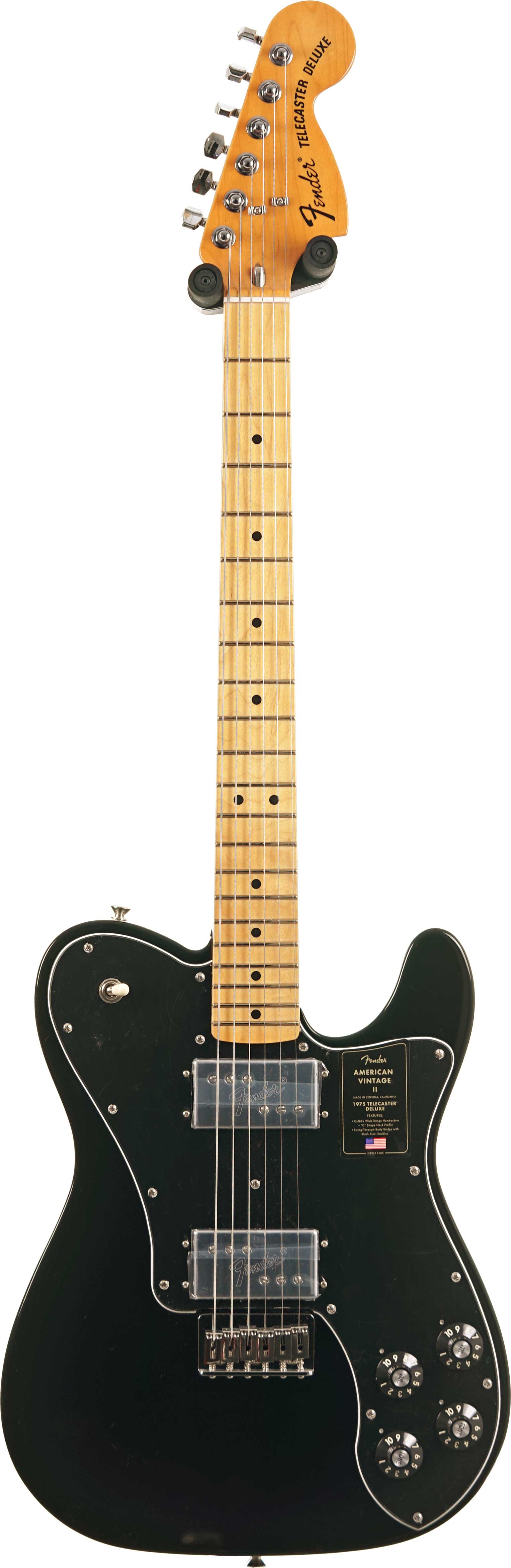 Fender American Vintage II 1975 Telecaster Deluxe Black Maple Fingerboard #V17647