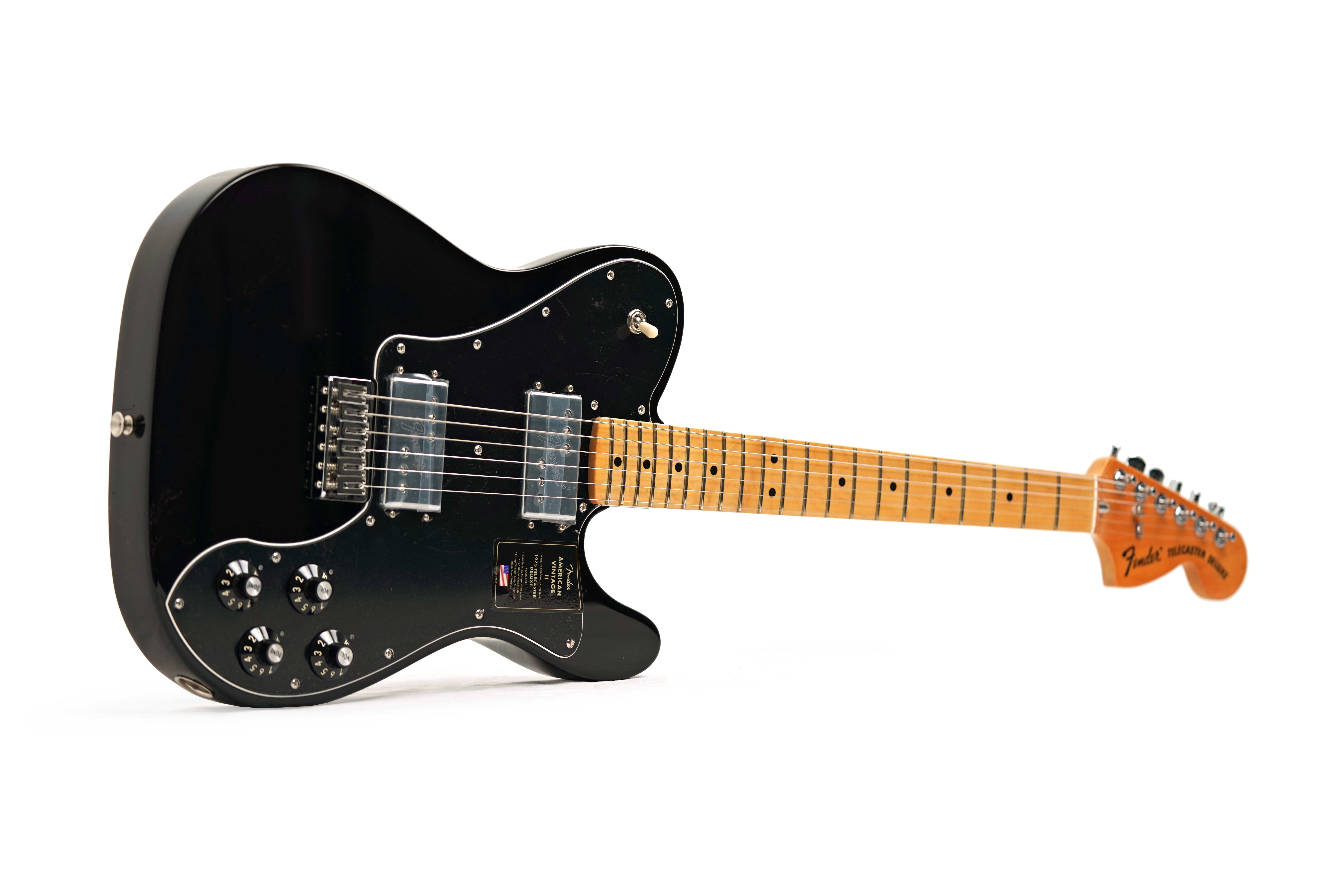 Fender American Vintage II 1975 Telecaster Deluxe Black Maple Fingerboard #V17647