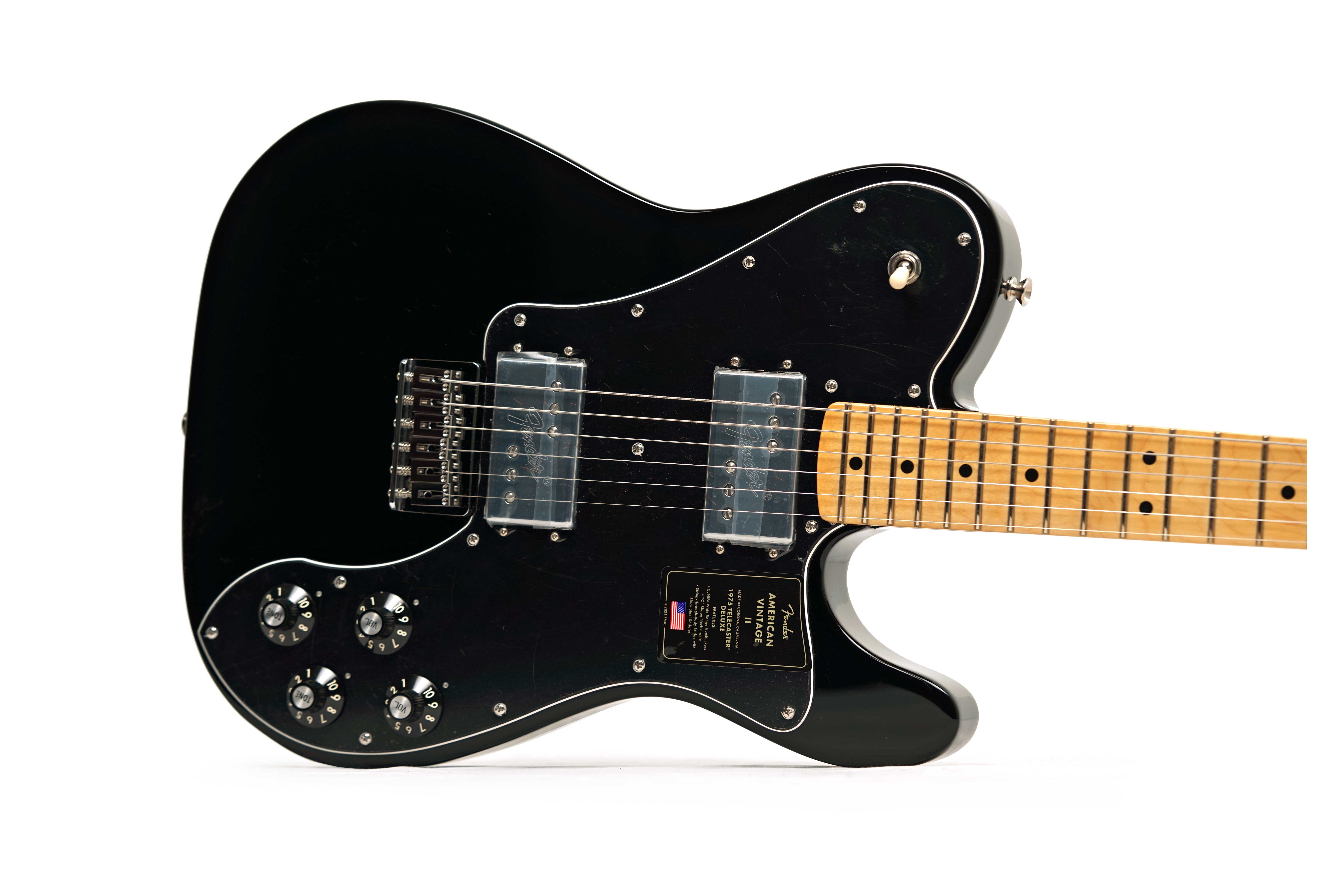 Fender American Vintage II 1975 Telecaster Deluxe Black Maple Fingerboard #V17647