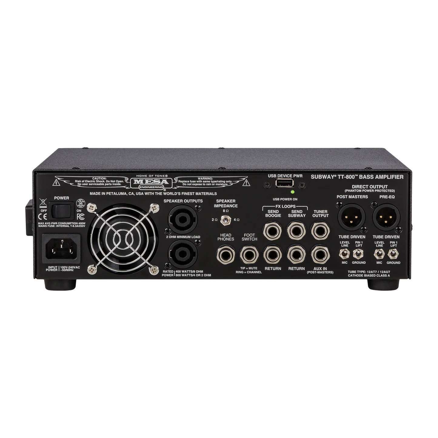 Mesa Boogie Subway TT-800 Valve Bass Amp Head