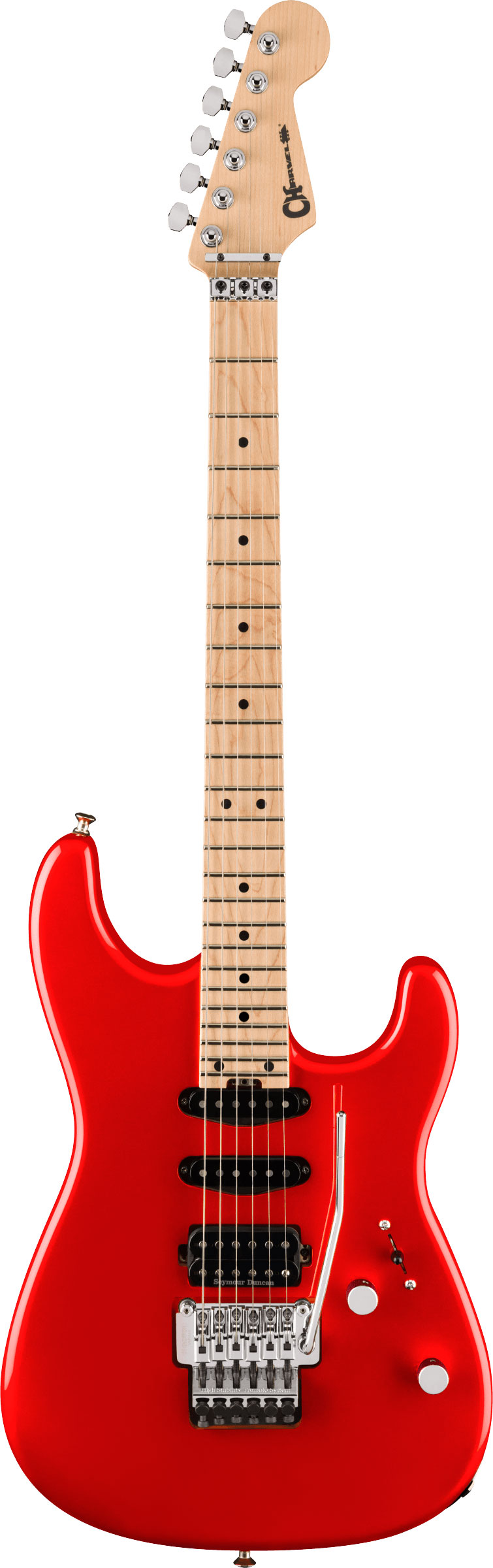 Charvel MJ SD1 24 HSS Floyd Metallic Red Maple Fingerboard