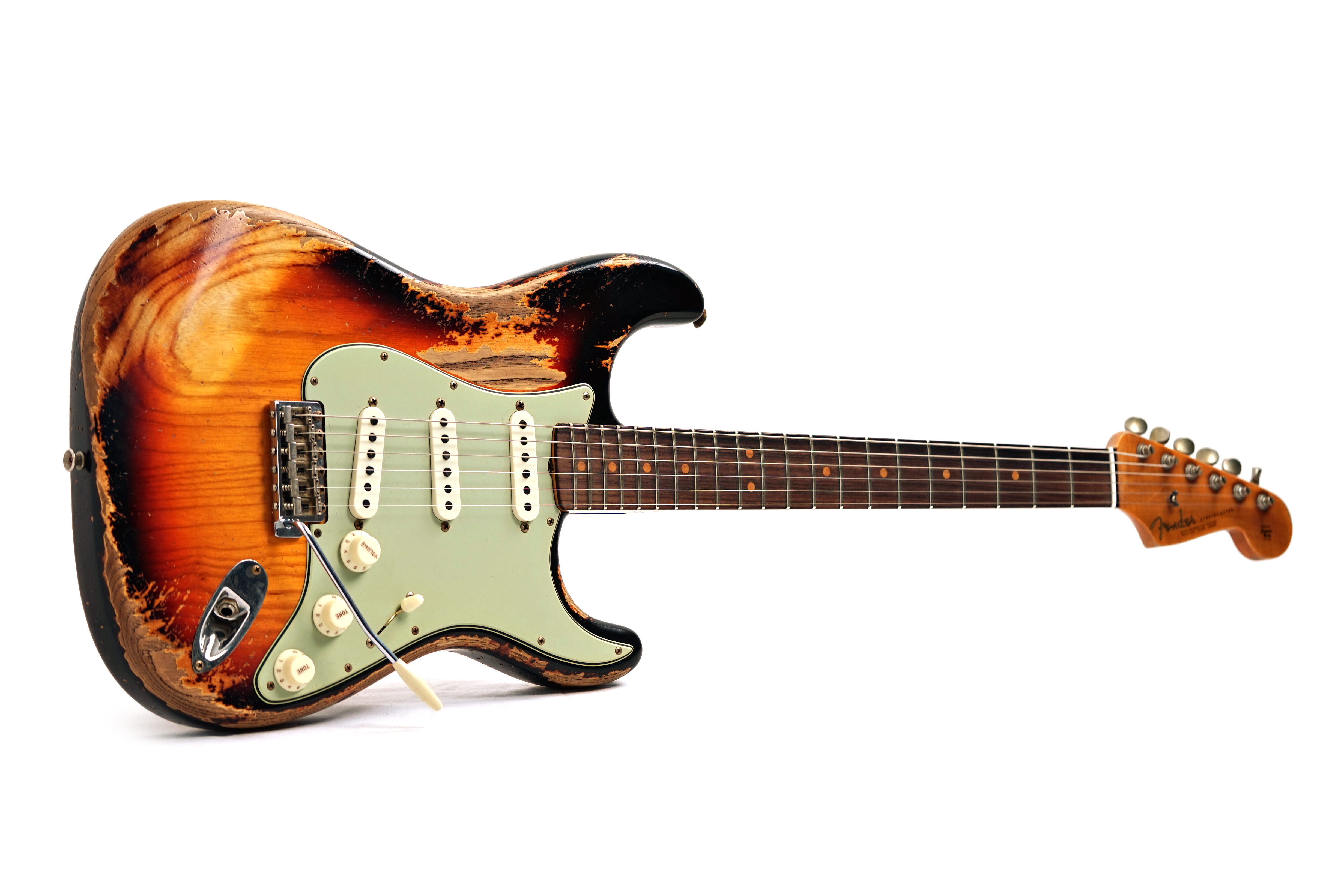 Fender Custom Shop 1963 Stratocaster Super Heavy Relic Super Faded Aged 3-Colour Sunburst #CZ584624