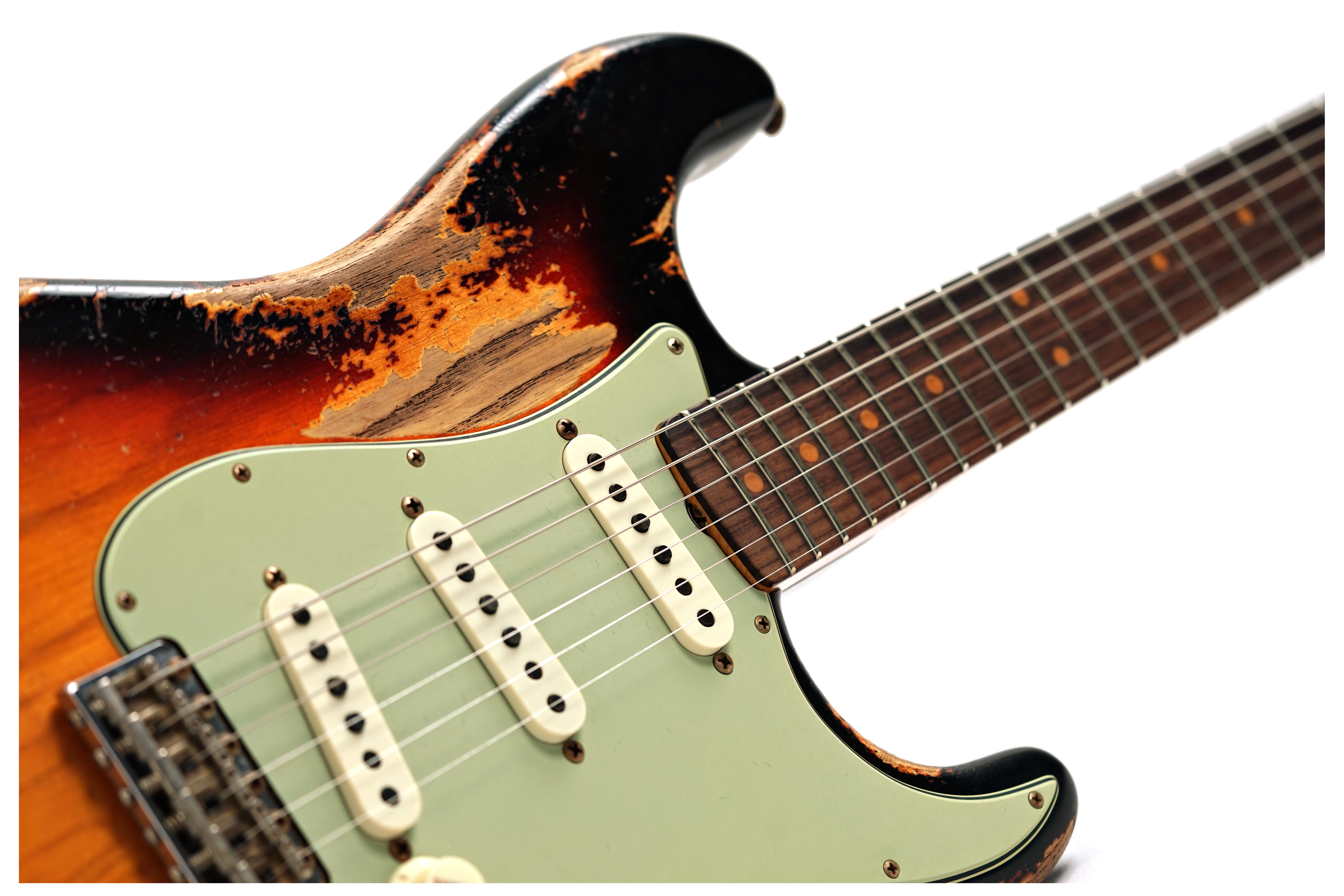 Fender Custom Shop 1963 Stratocaster Super Heavy Relic Super Faded Aged 3-Colour Sunburst #CZ584624