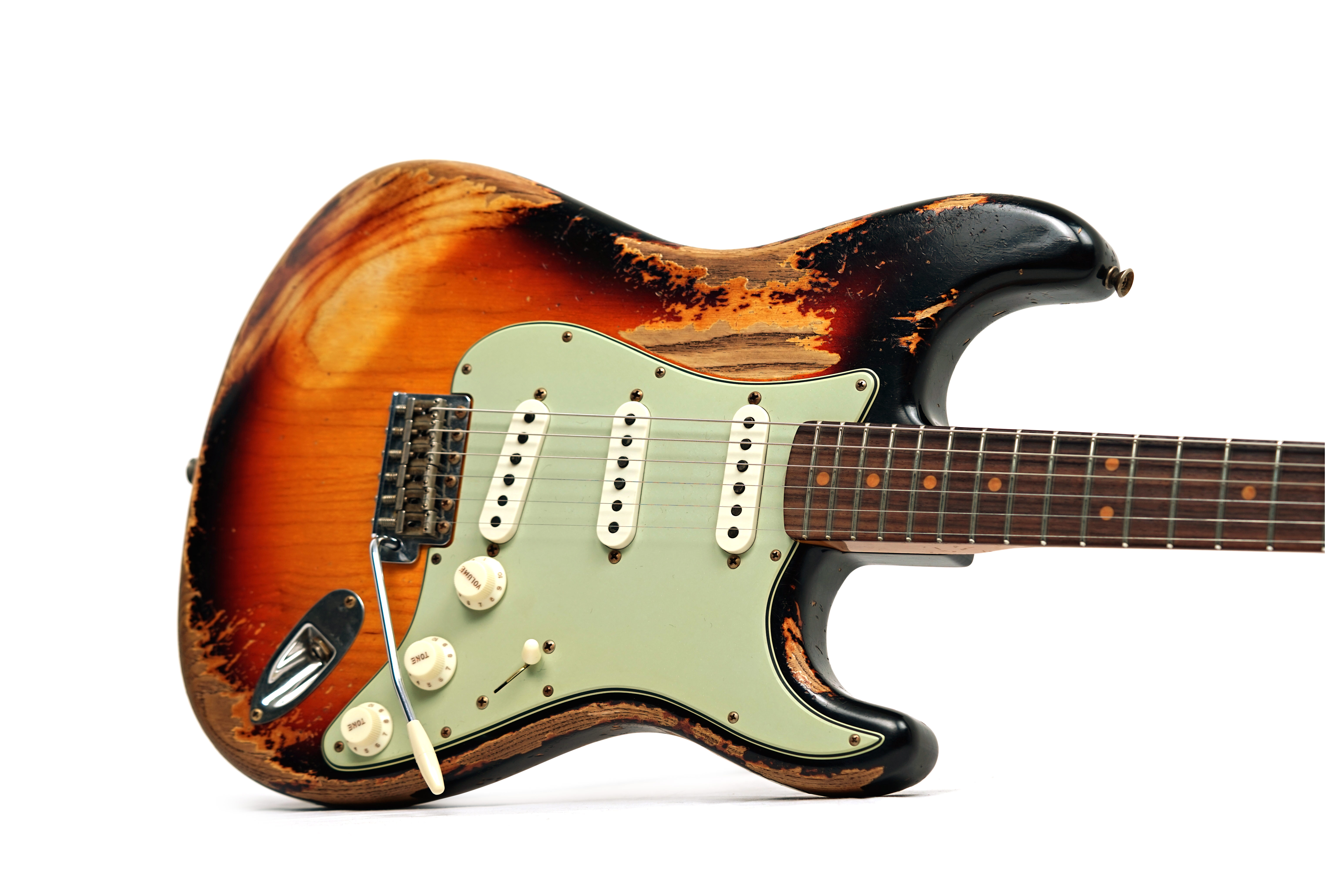 Fender Custom Shop 1963 Stratocaster Super Heavy Relic Super Faded Aged 3-Colour Sunburst #CZ584624
