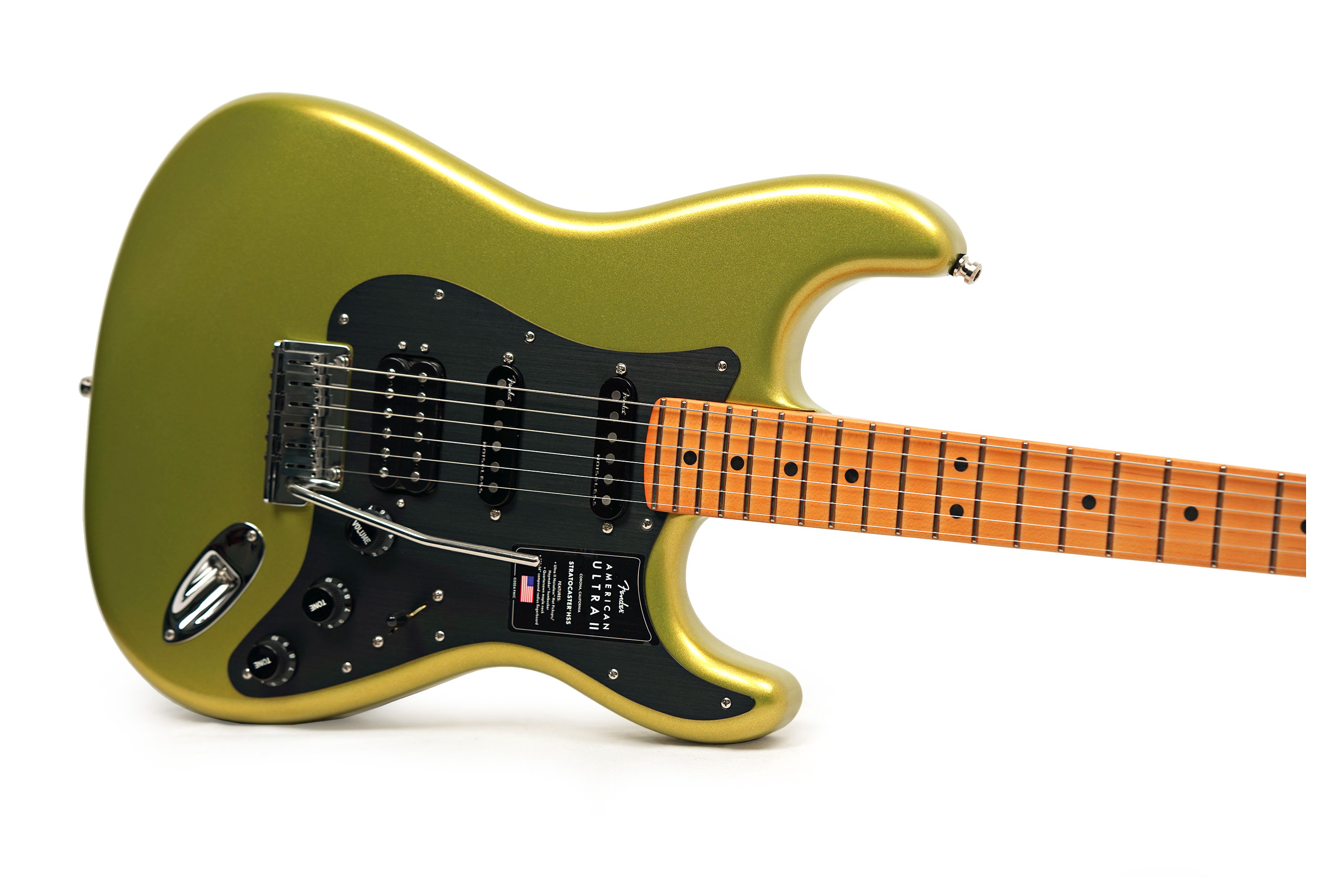 Fender American Ultra II Stratocaster HSS Maple Fingerboard Solar Flare #US25011613