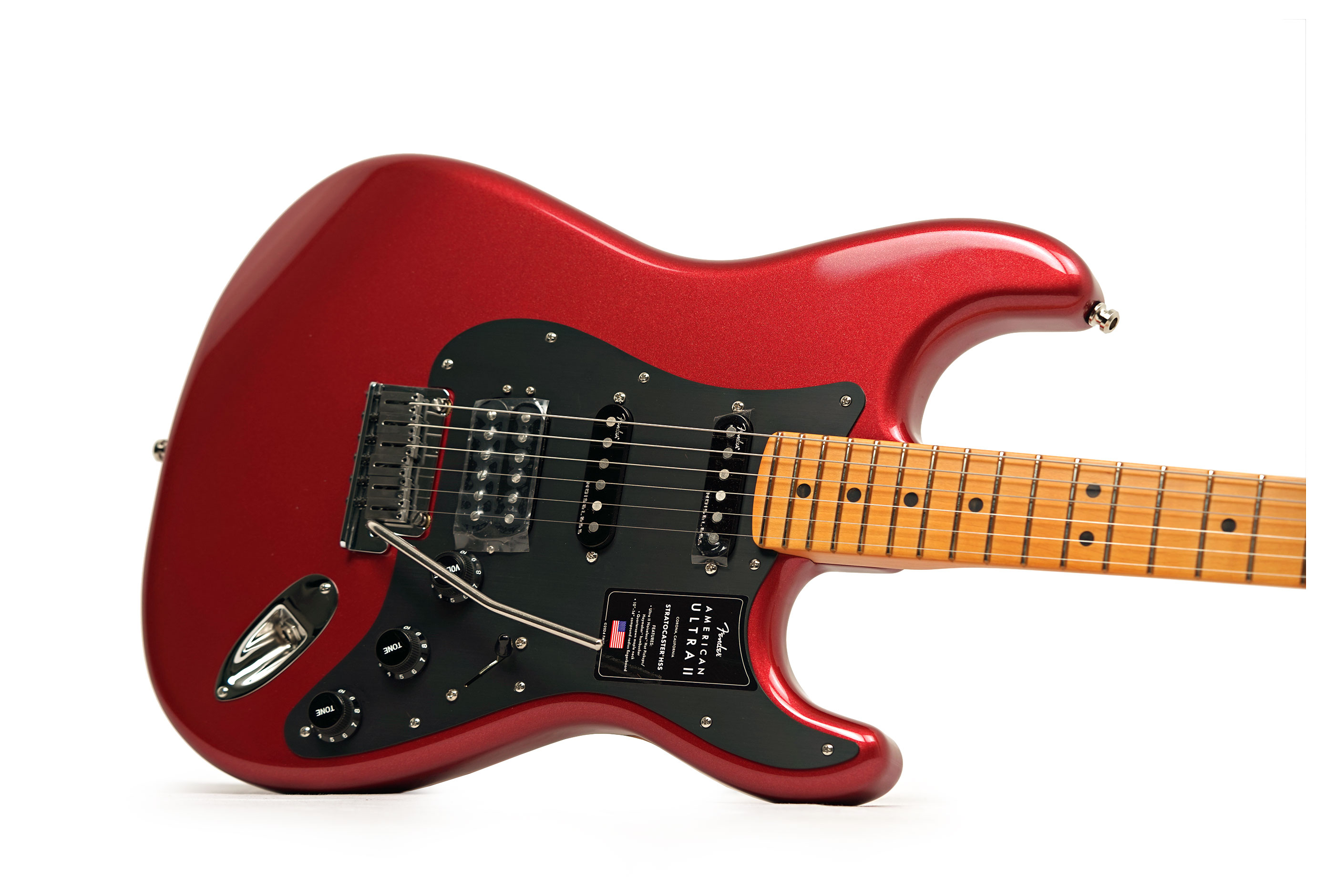 Fender American Ultra II Stratocaster HSS Maple Fingerboard Sinister Red #US26009263