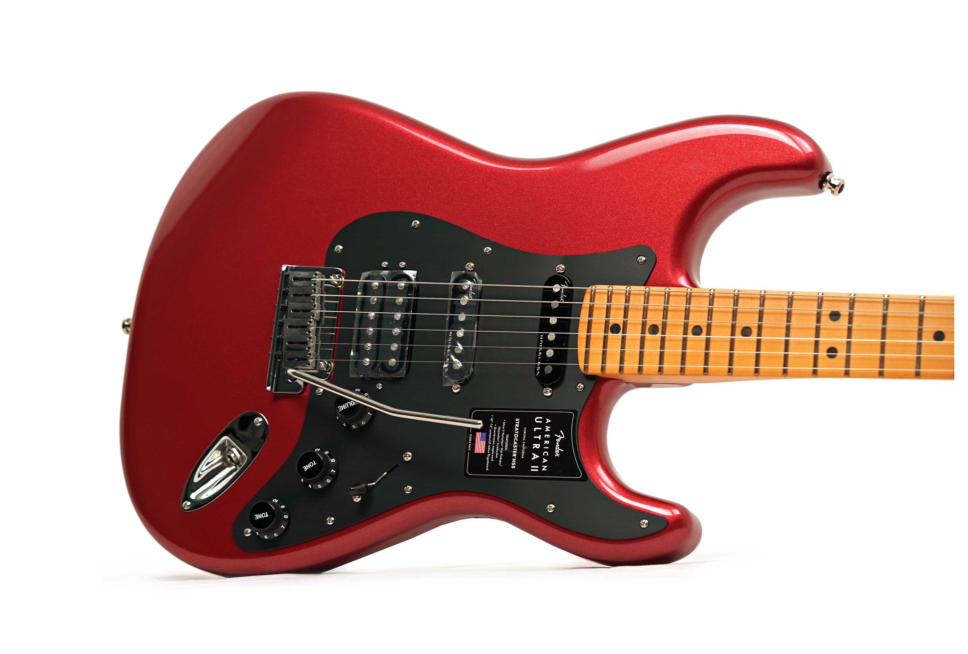 Fender American Ultra II Stratocaster HSS Maple Fingerboard Sinister Red #US26009267