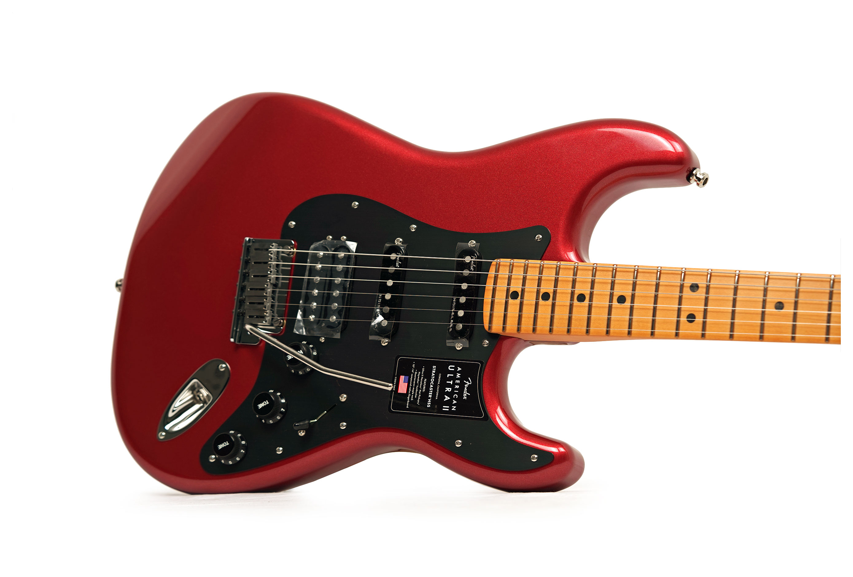 Fender American Ultra II Stratocaster HSS Maple Fingerboard Sinister Red #US26008281