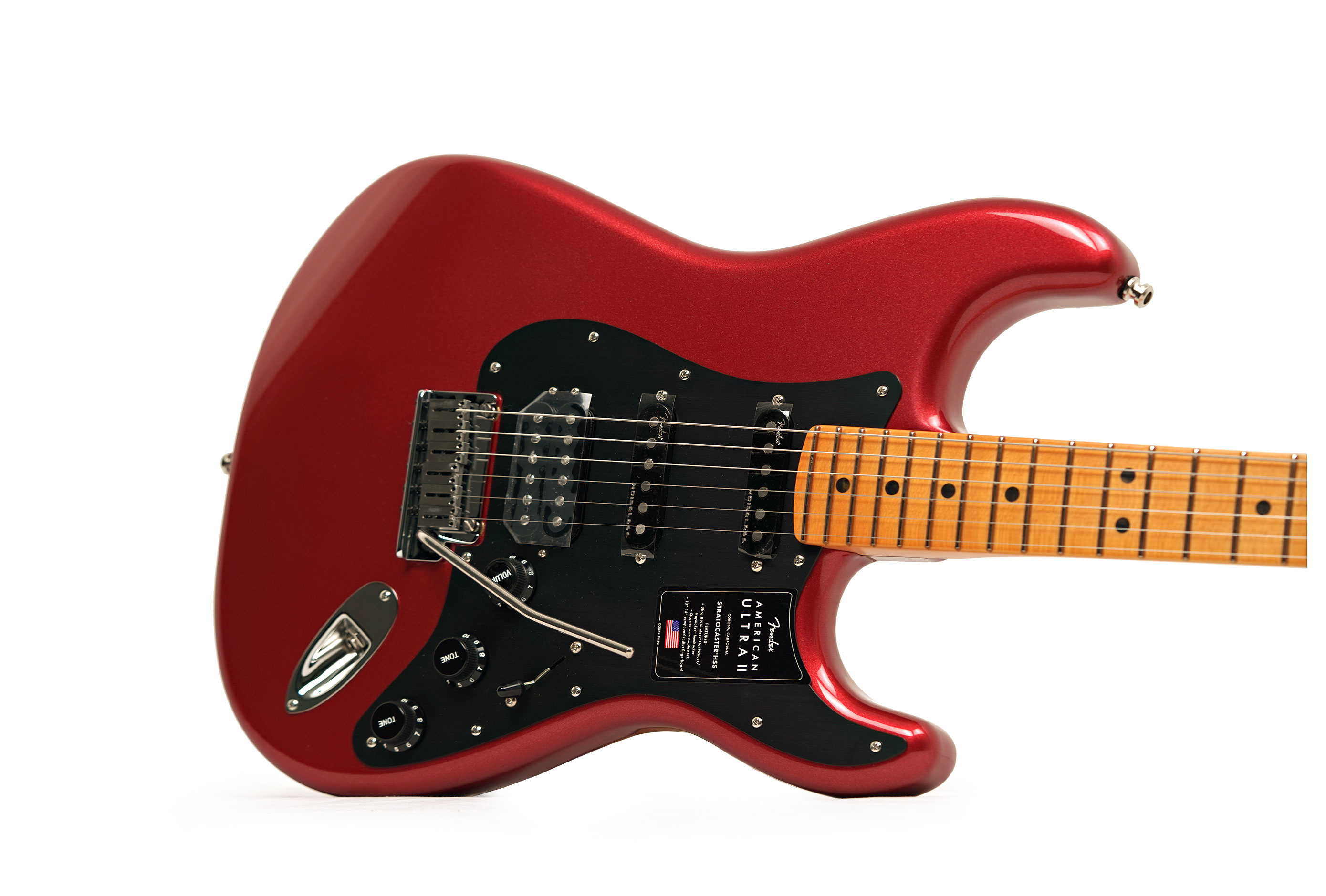 Fender American Ultra II Stratocaster HSS Maple Fingerboard Sinister Red #US26008242
