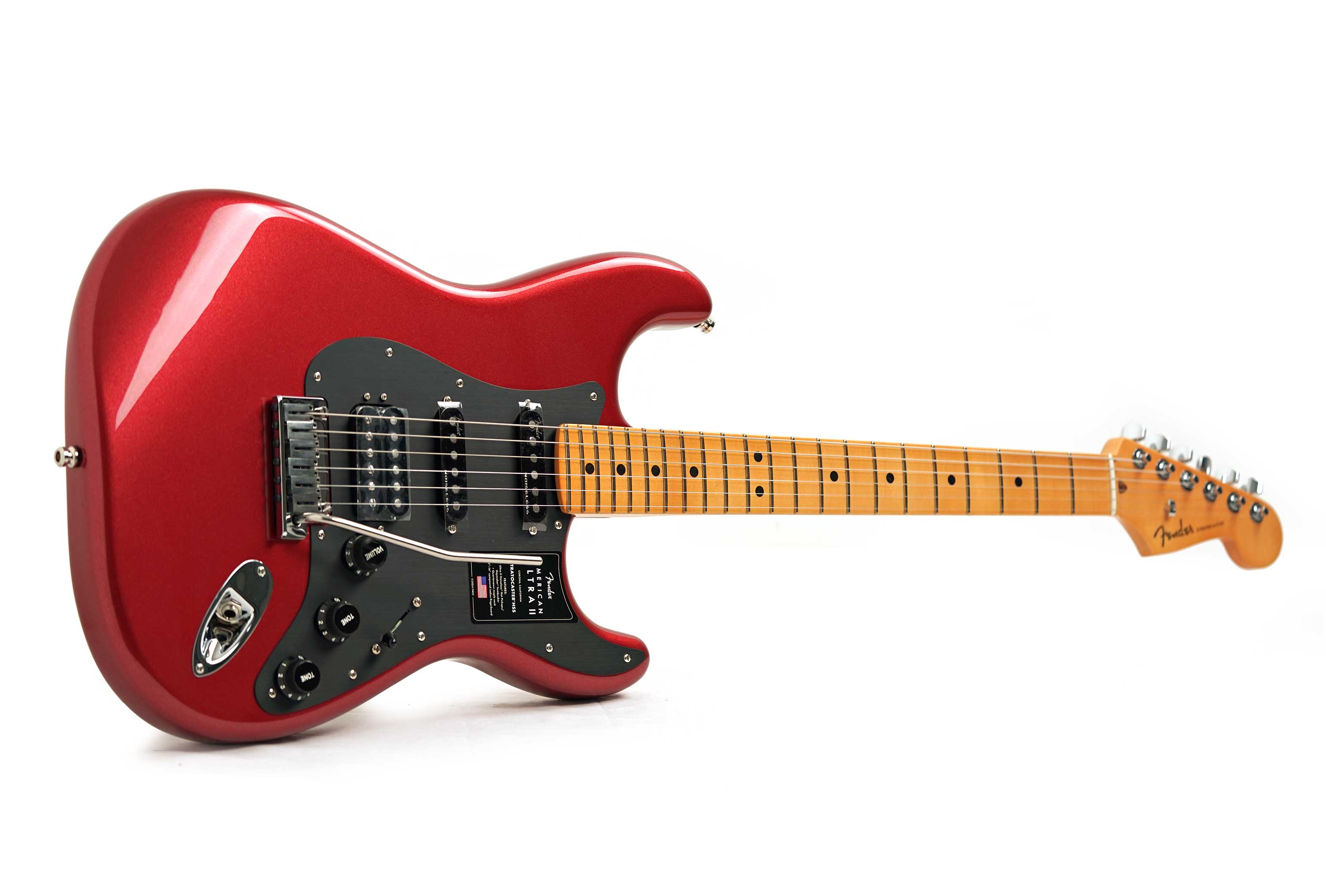 Fender American Ultra II Stratocaster HSS Maple Fingerboard Sinister Red #US26006551
