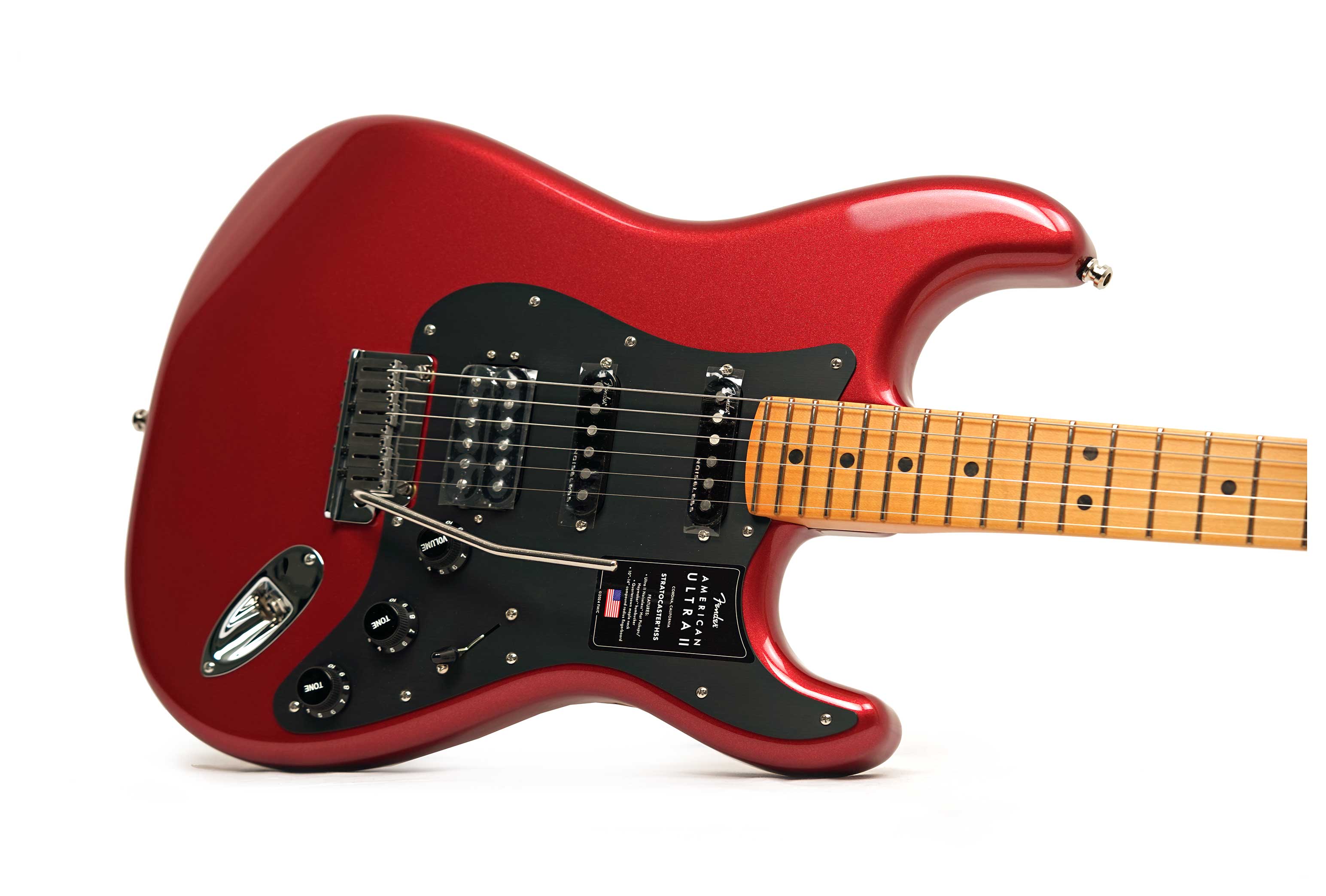 Fender American Ultra II Stratocaster HSS Maple Fingerboard Sinister Red #US26006551