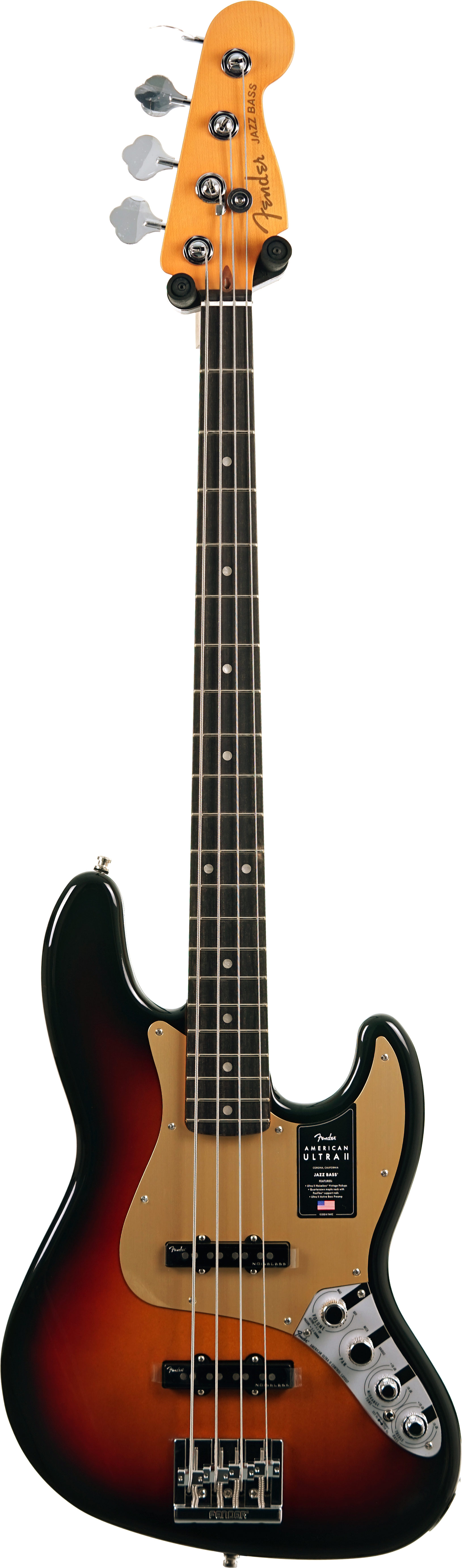 Fender American Ultra II Jazz Bass Ultraburst Ebony Fingerboard #US25032898